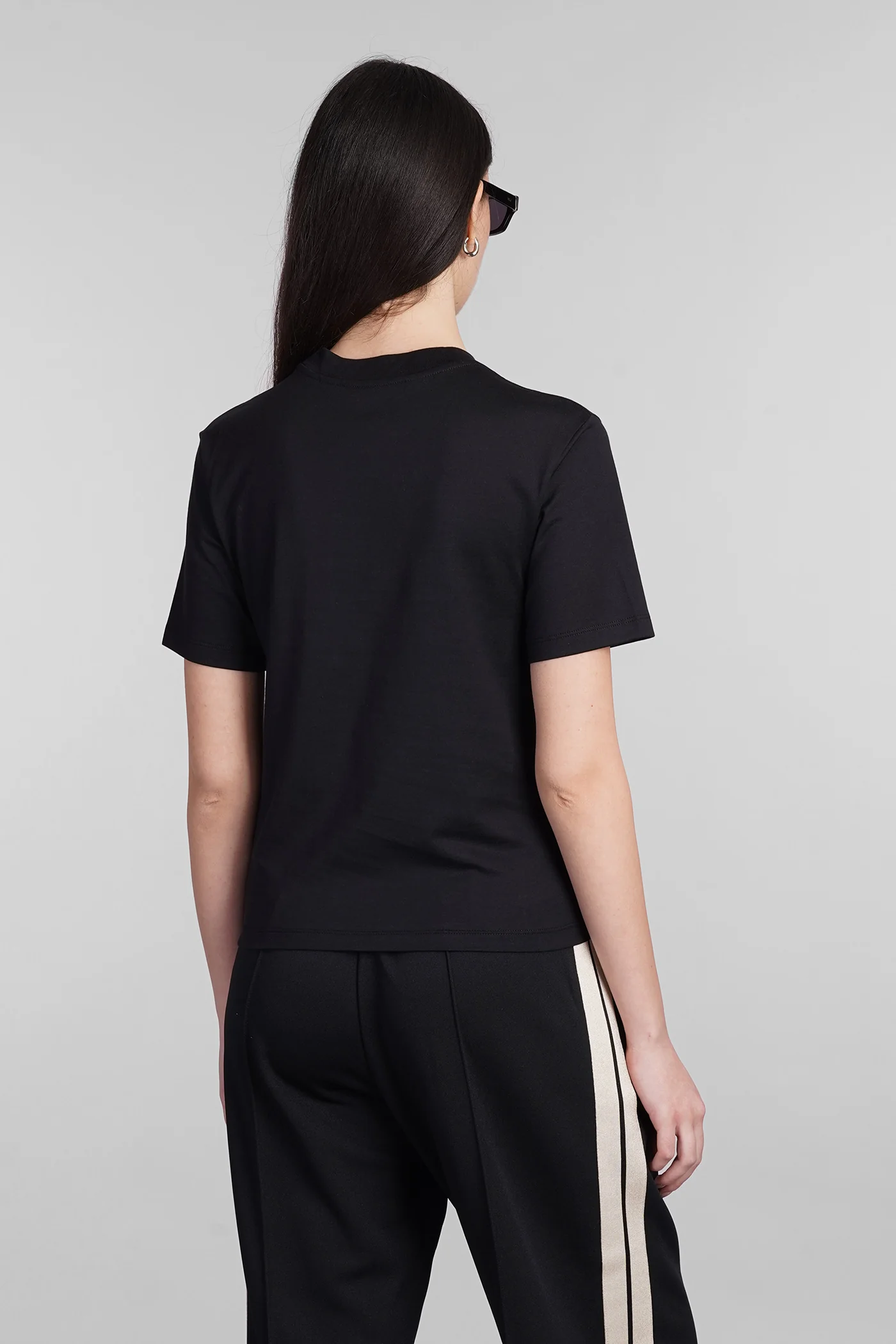 T-Shirt in black cotton - Image 3