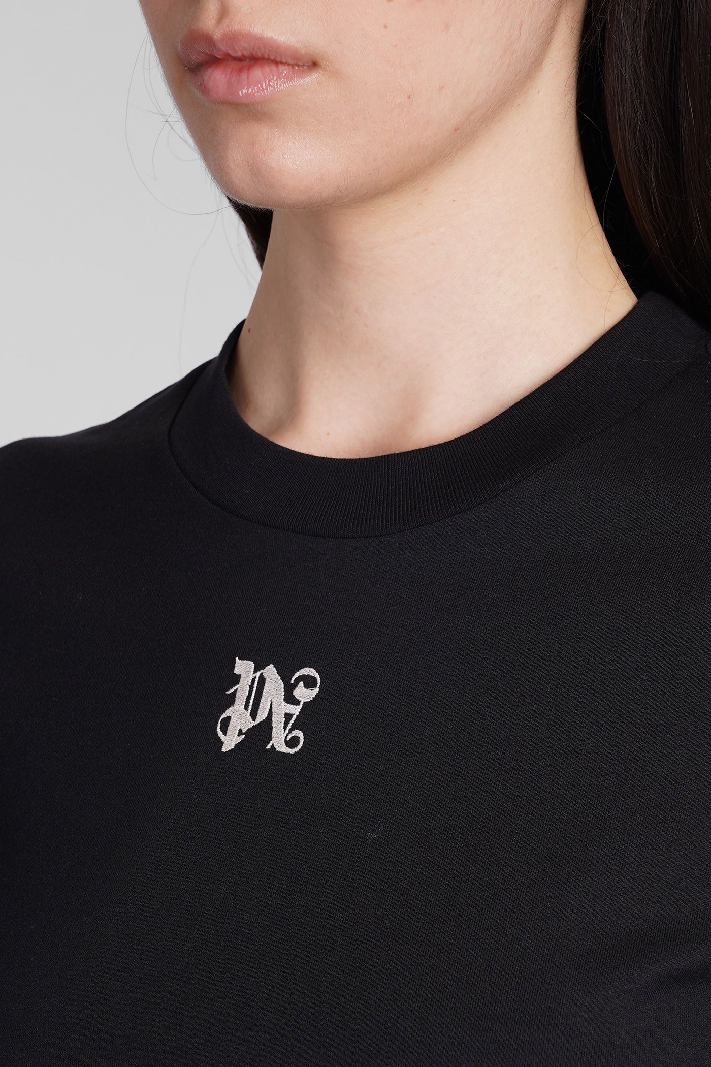 T-Shirt in black cotton - Image 5