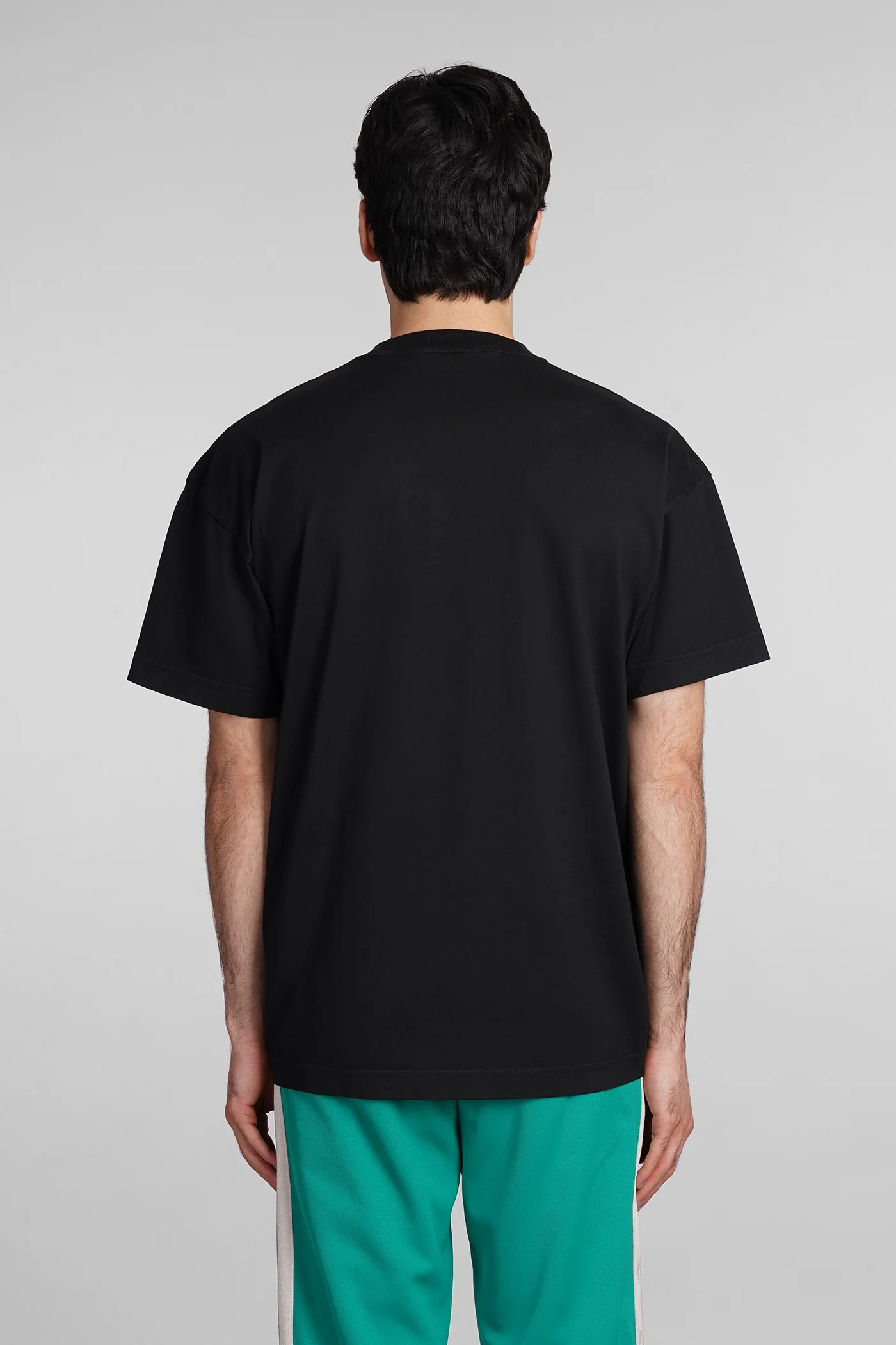 T-Shirt in black cotton - Image 3