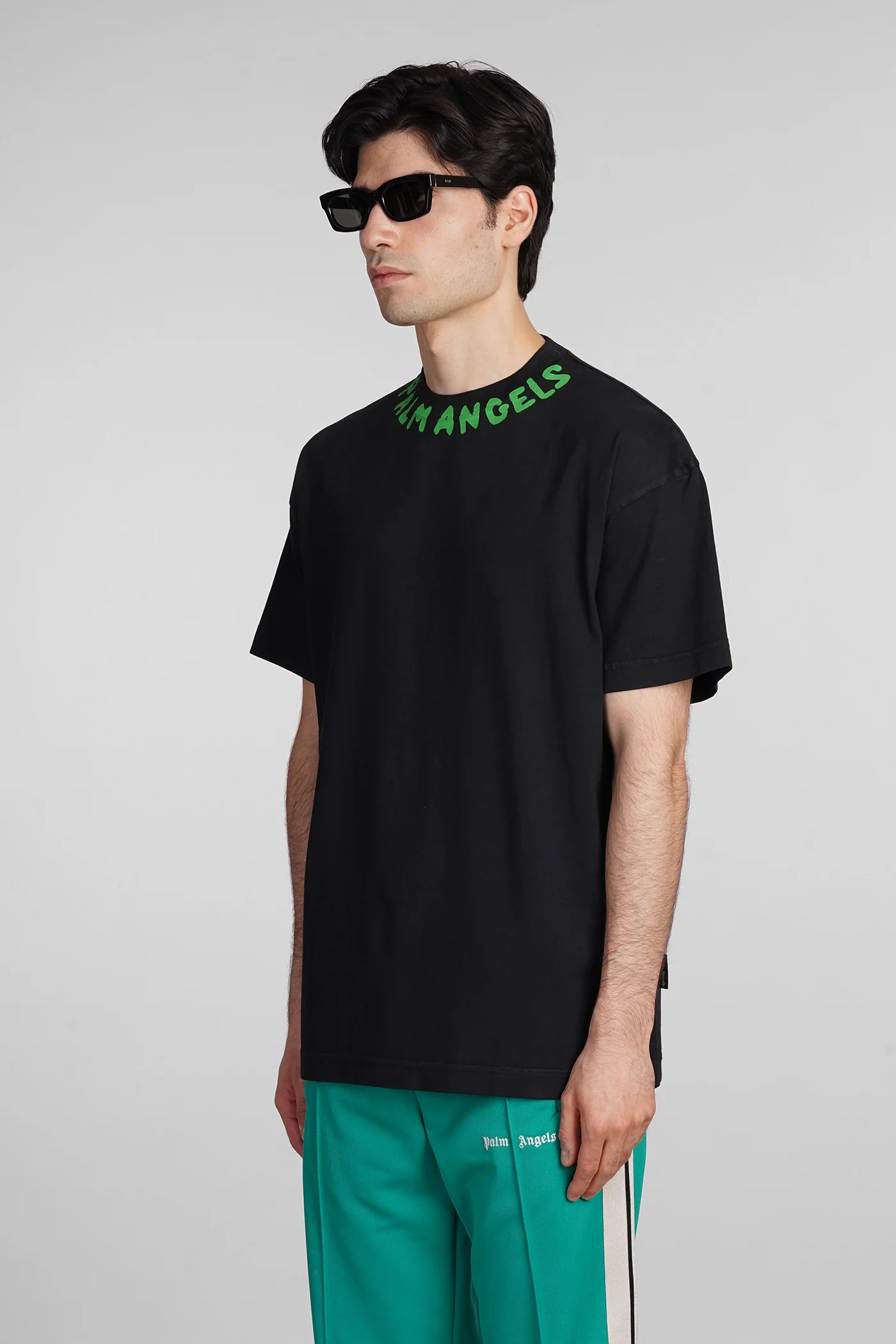 T-Shirt in black cotton - Image 4