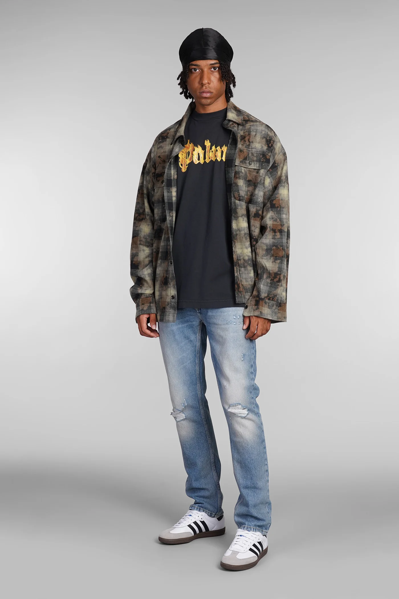 T-Shirt in black cotton - Image 2