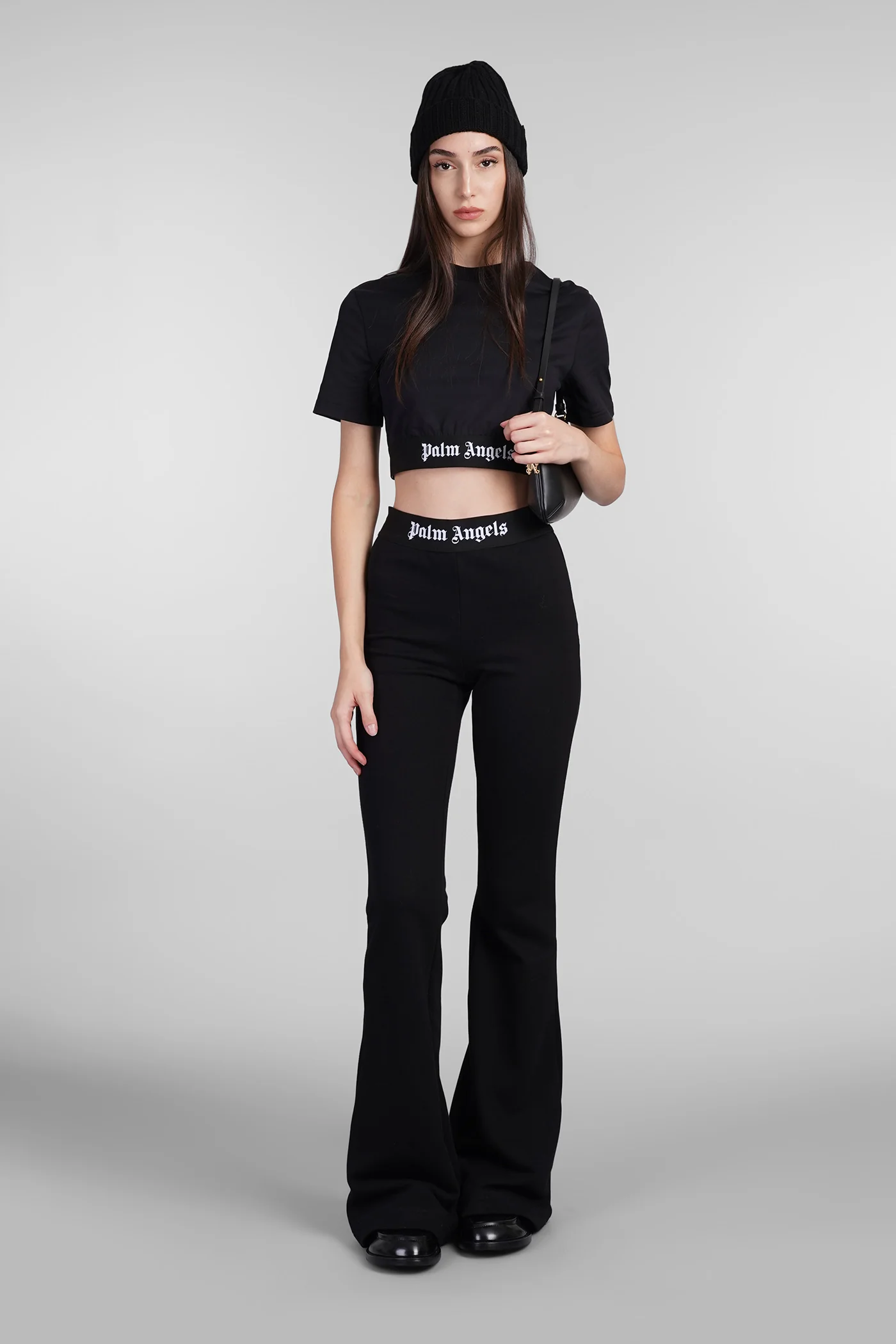 T-Shirt in black cotton - Image 2