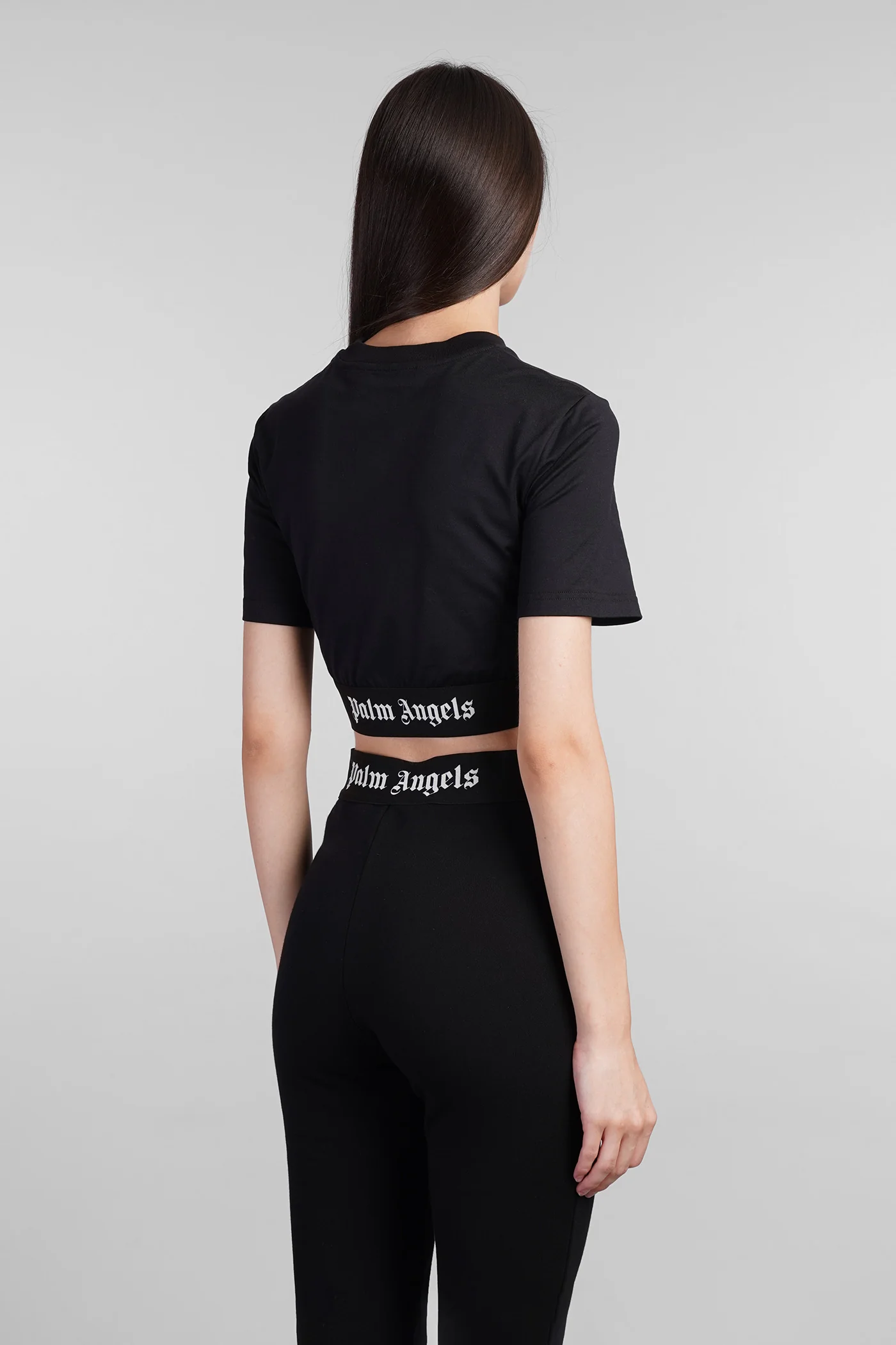 T-Shirt in black cotton - Image 3