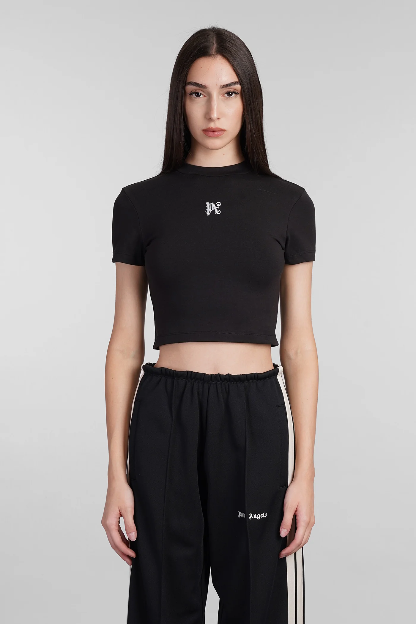 T-Shirt in black cotton