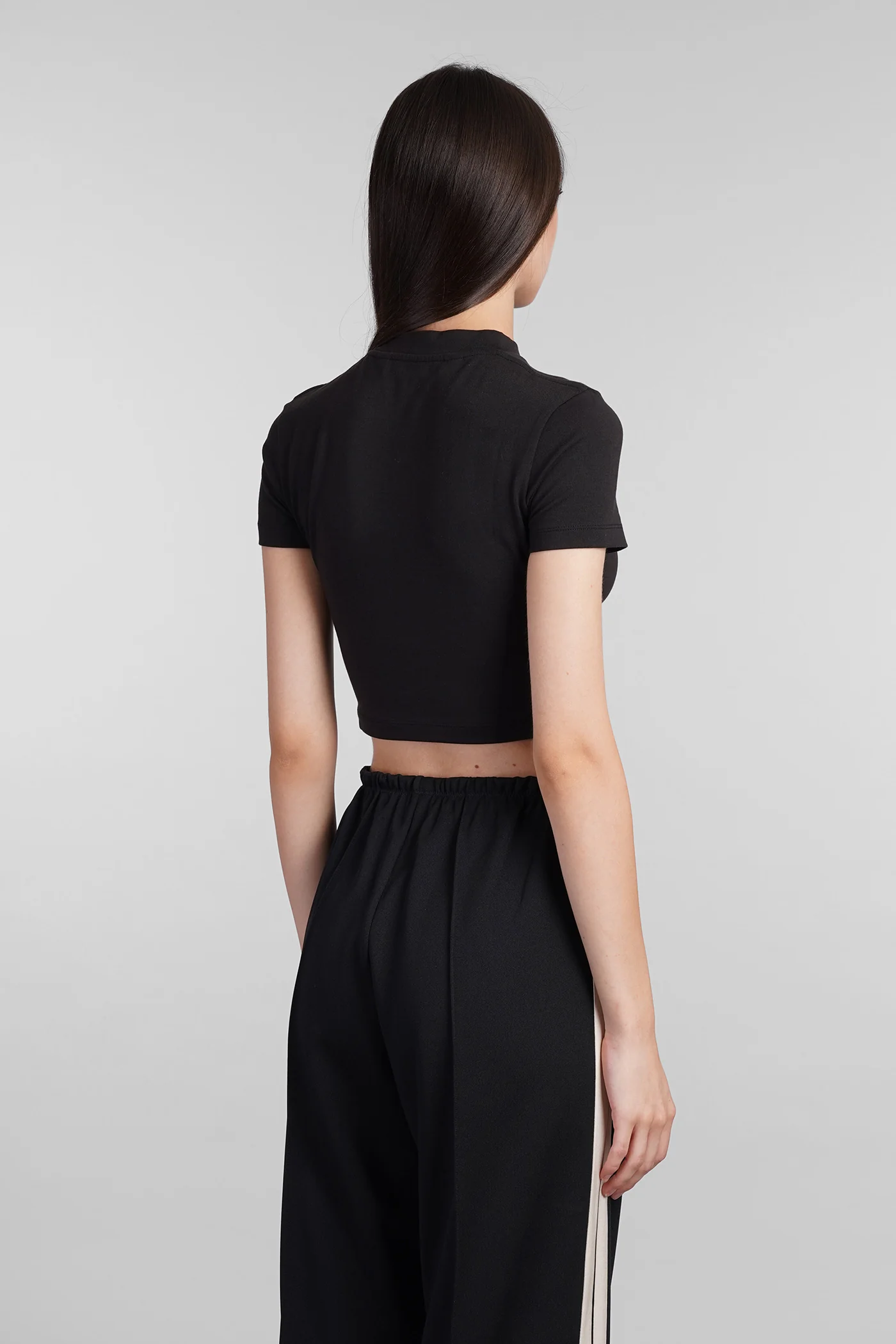 T-Shirt in black cotton - Image 3