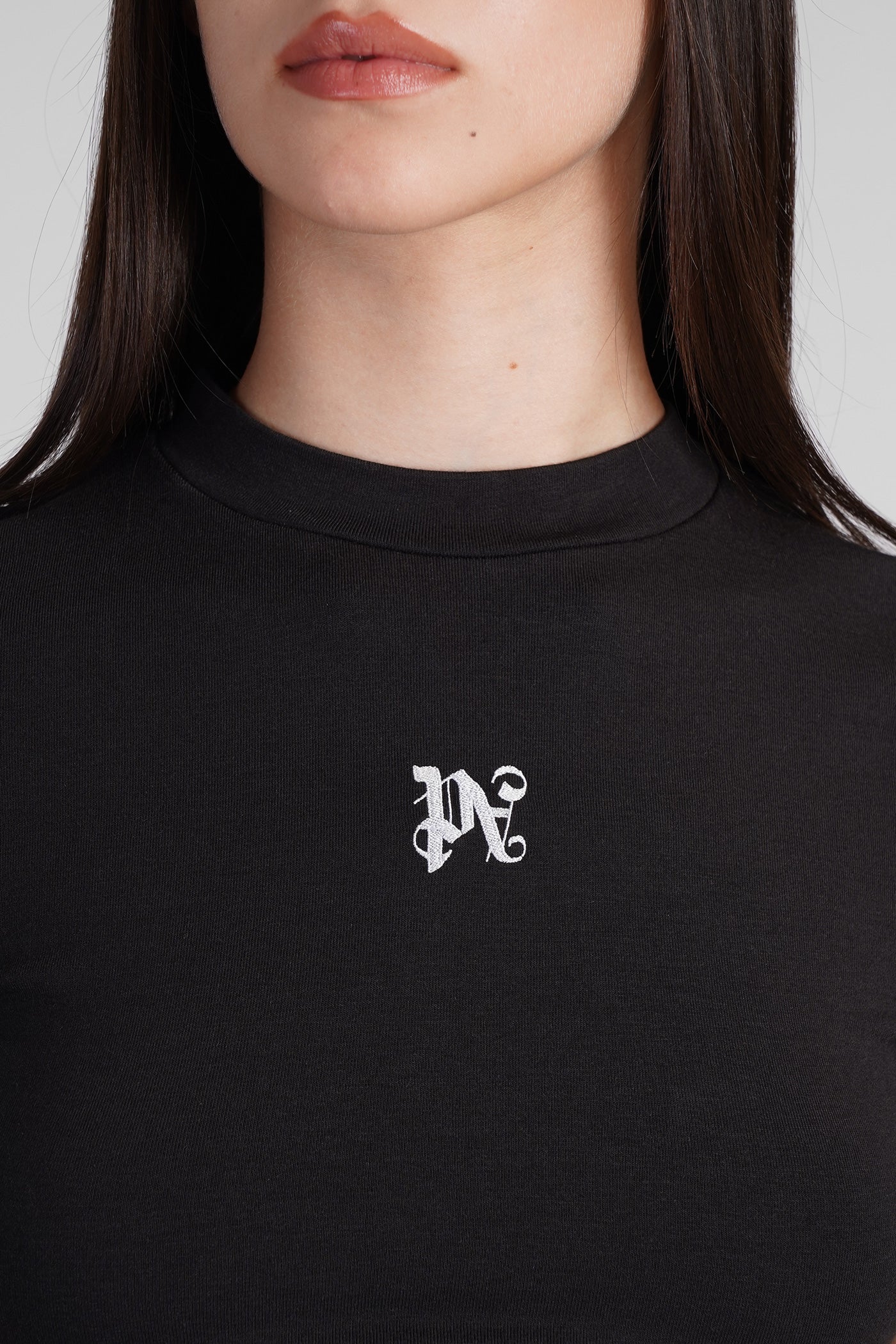 T-Shirt in black cotton - Image 5
