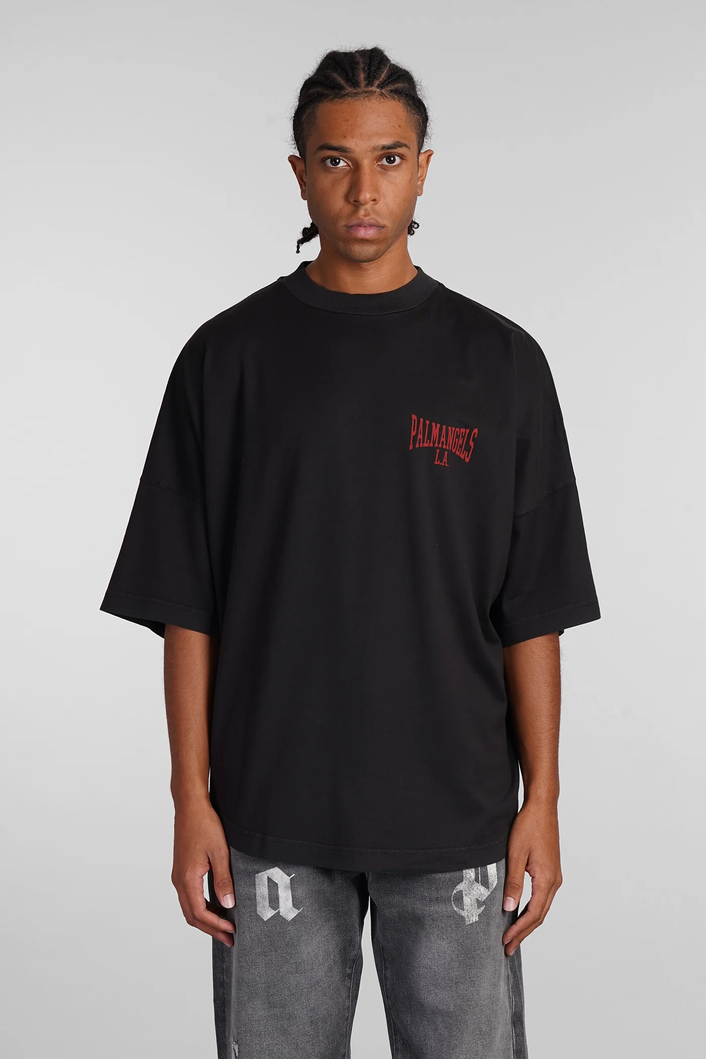T-Shirt in black cotton