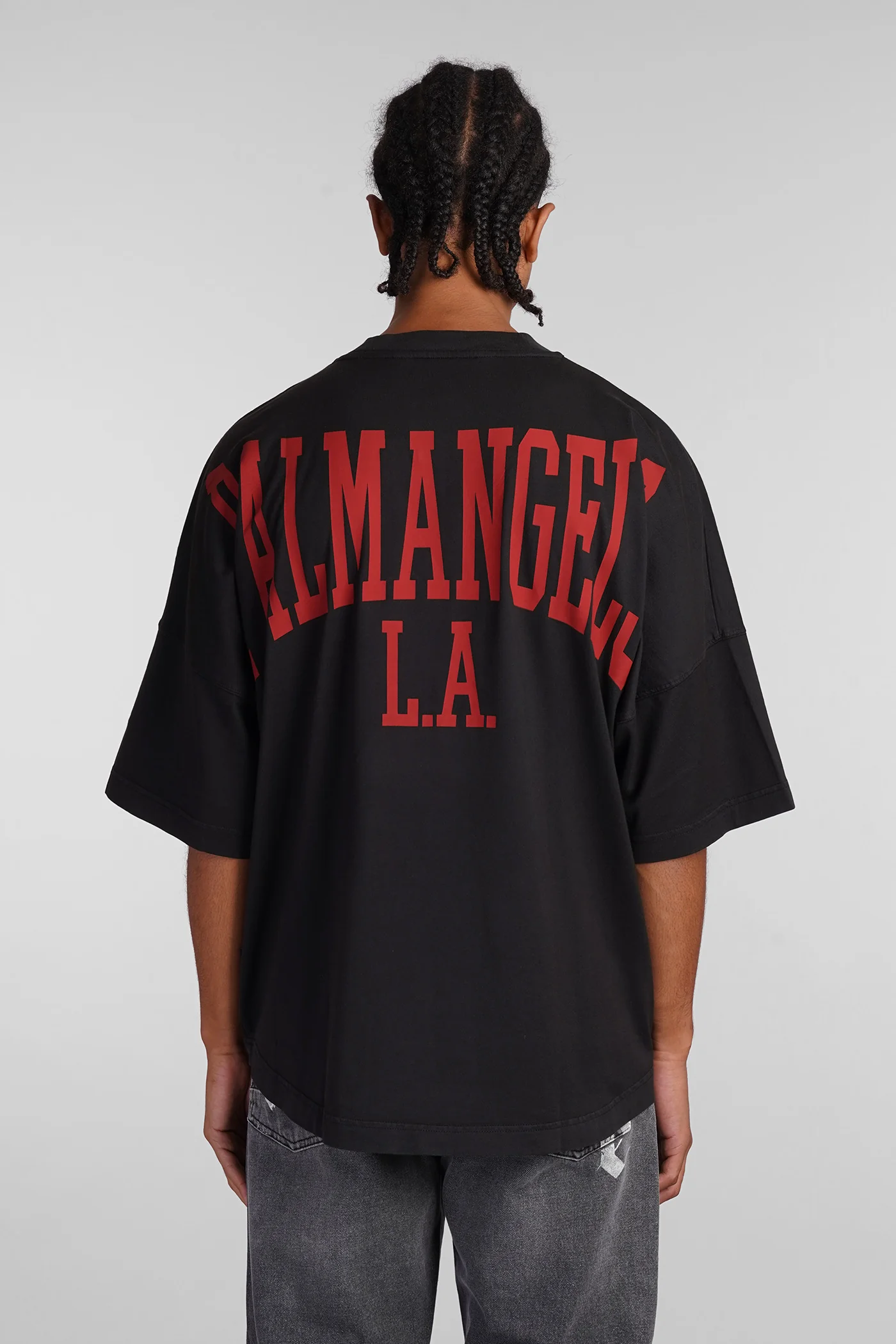 T-Shirt in black cotton - Image 3
