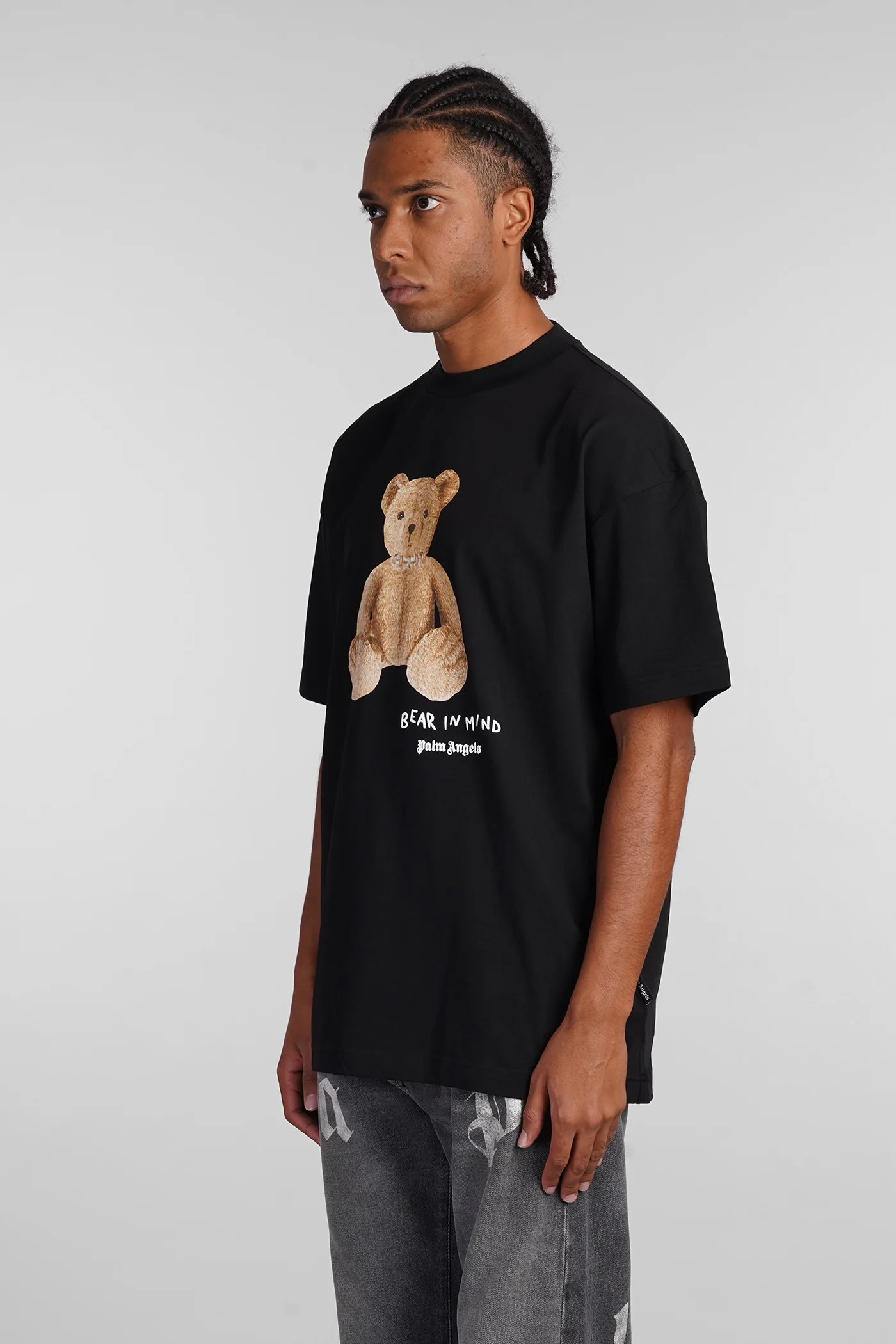 T-Shirt in black cotton - Image 4