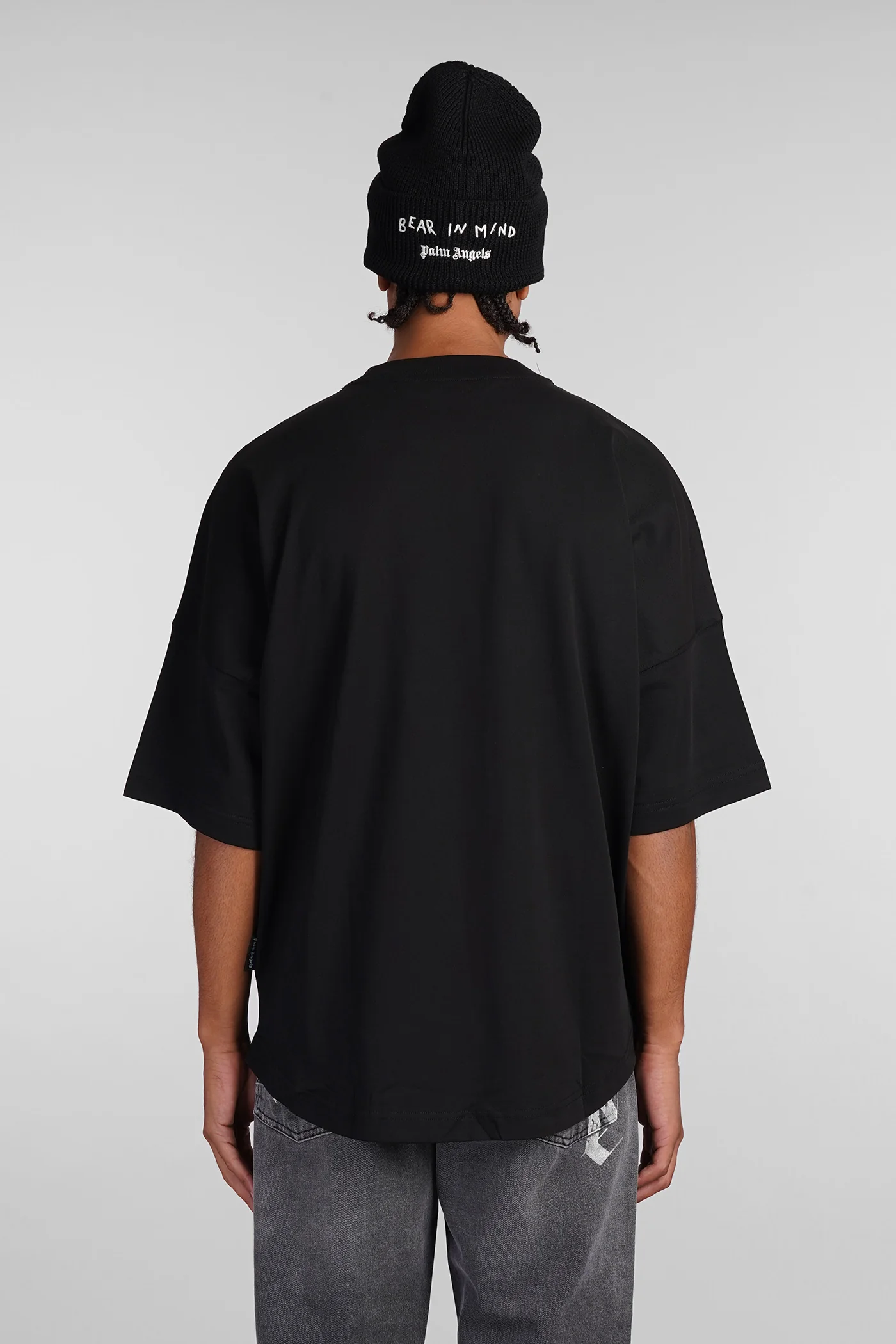 T-Shirt in black cotton - Image 3