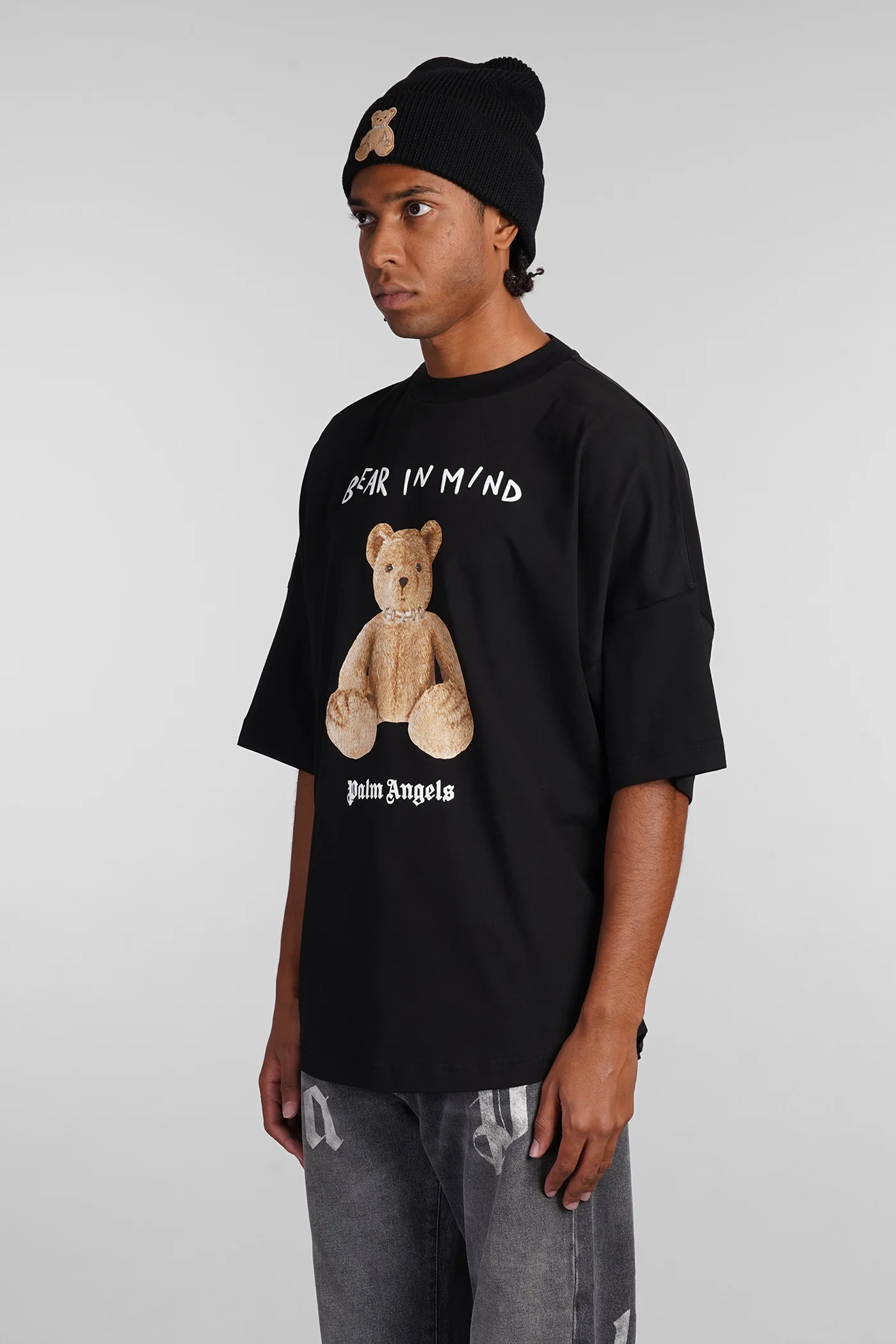 T-Shirt in black cotton - Image 4