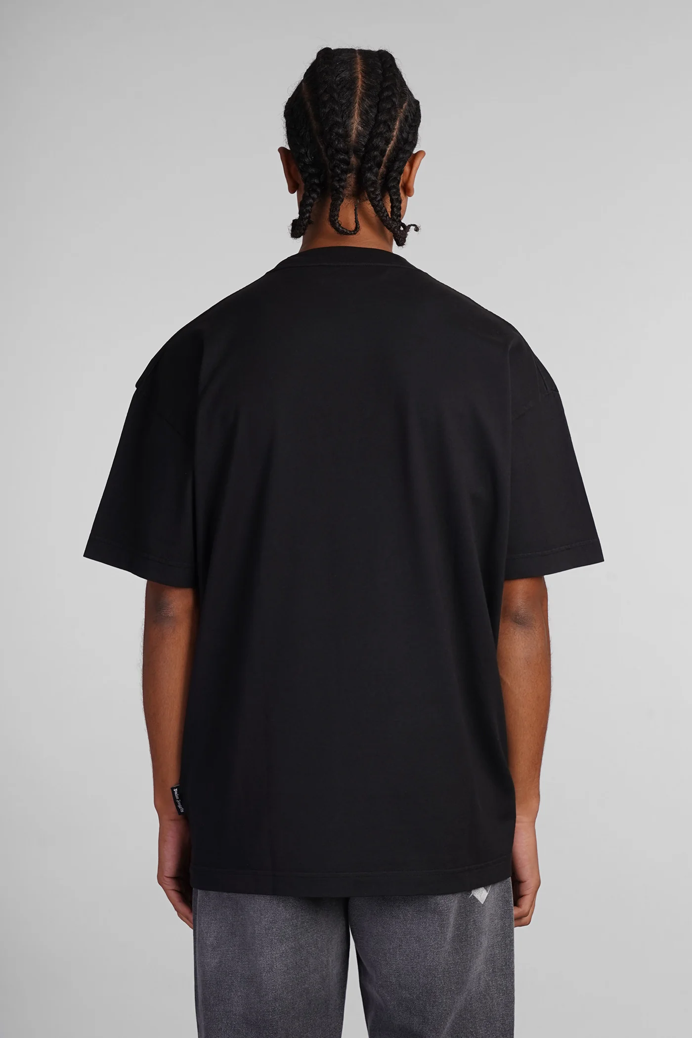 T-Shirt in black cotton - Image 3