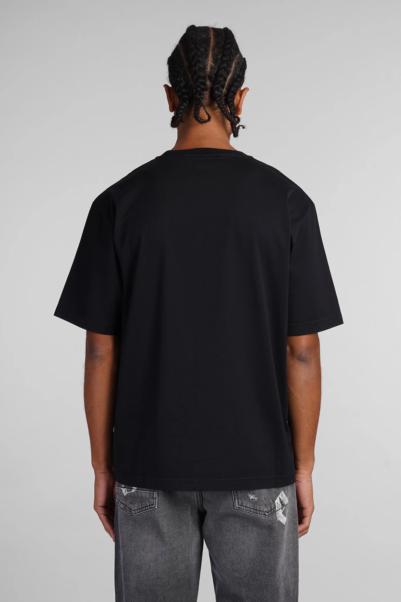 T-Shirt in black cotton - Image 3