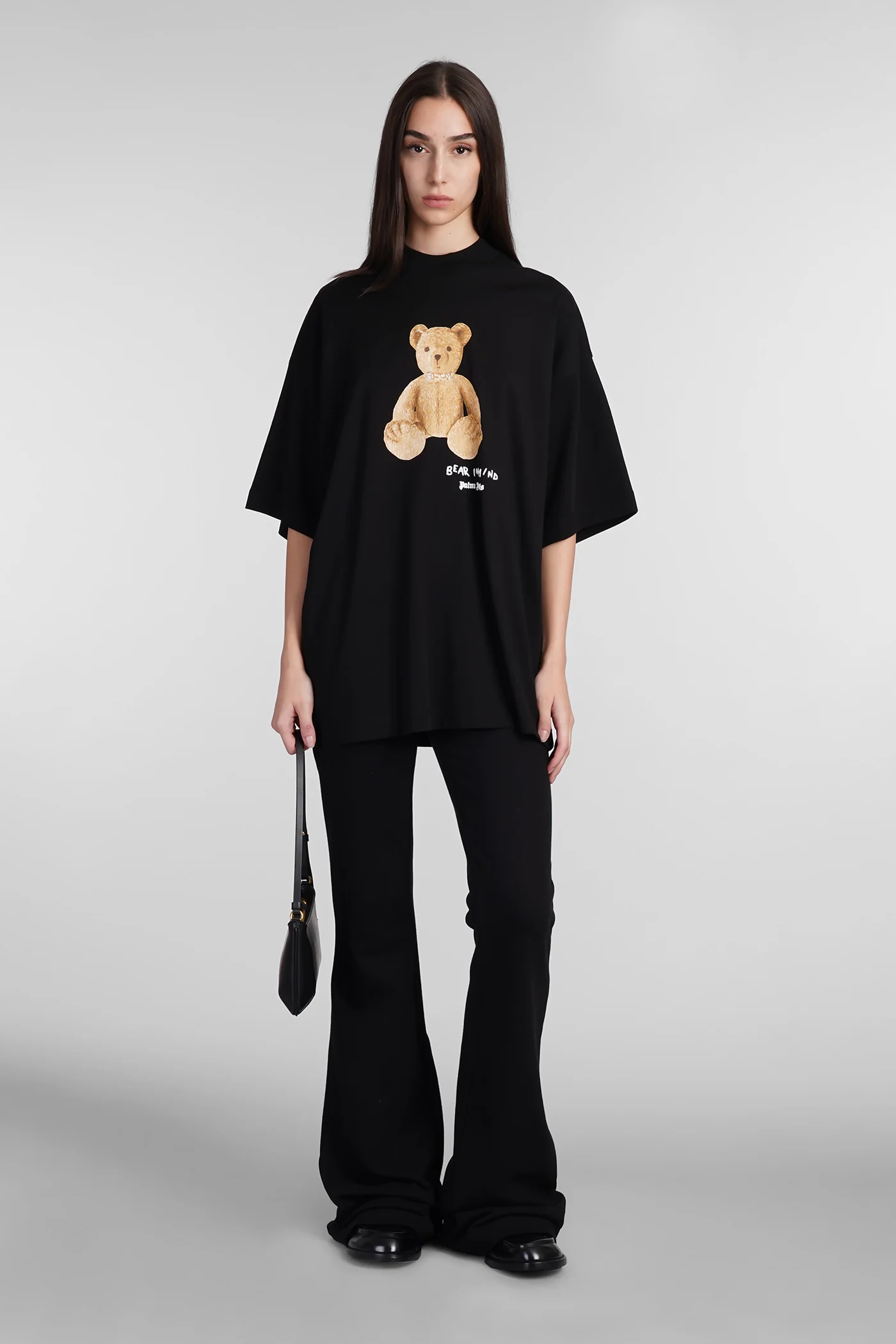 T-Shirt in black cotton - Image 2