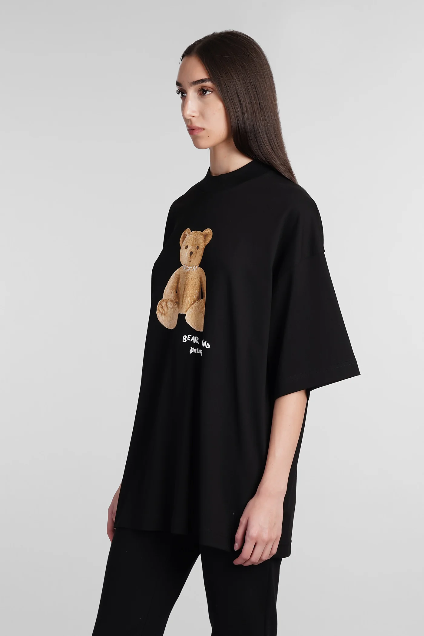 T-Shirt in black cotton - Image 4