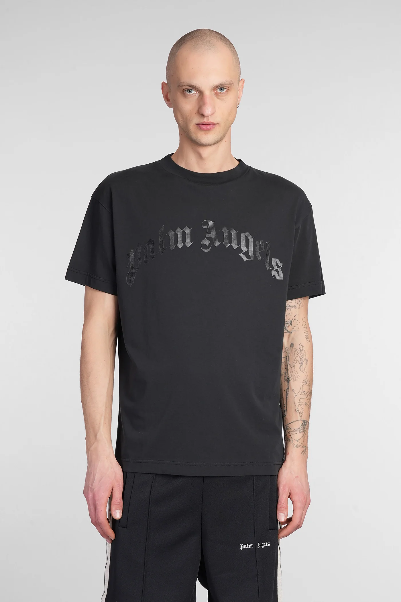 T-Shirt in black cotton
