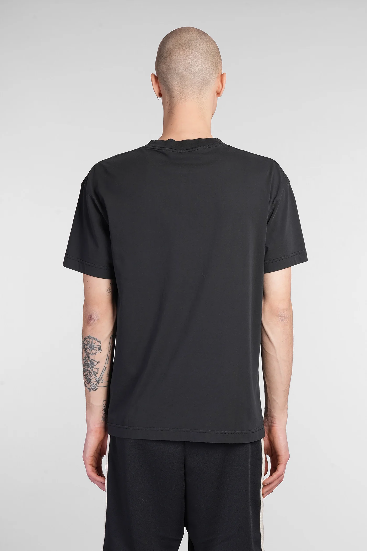 T-Shirt in black cotton - Image 3
