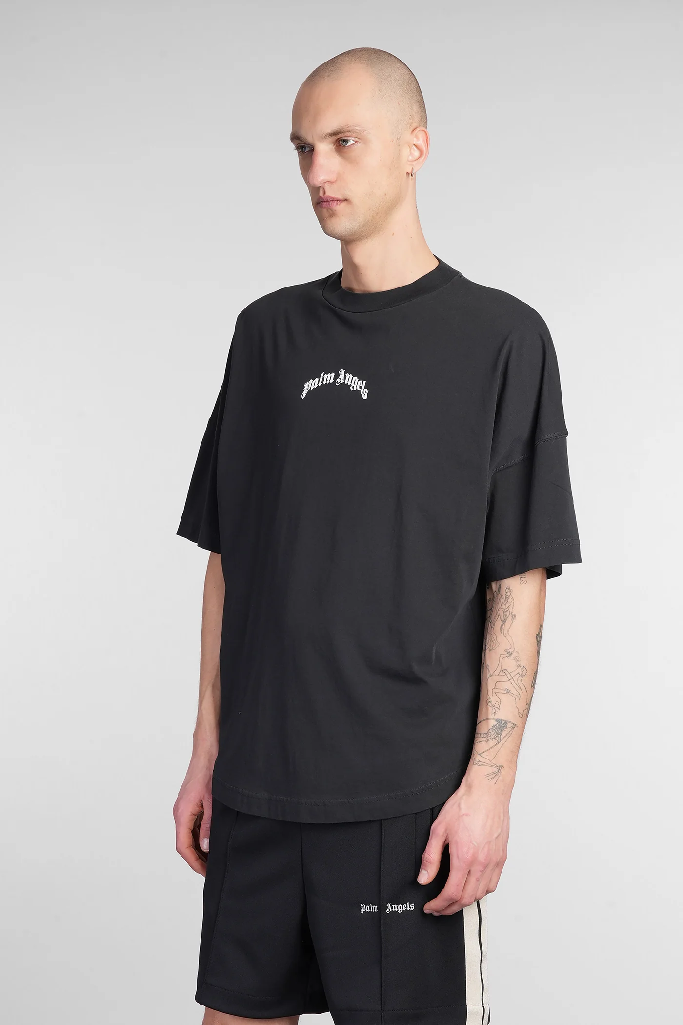 T-Shirt in black cotton - Image 4