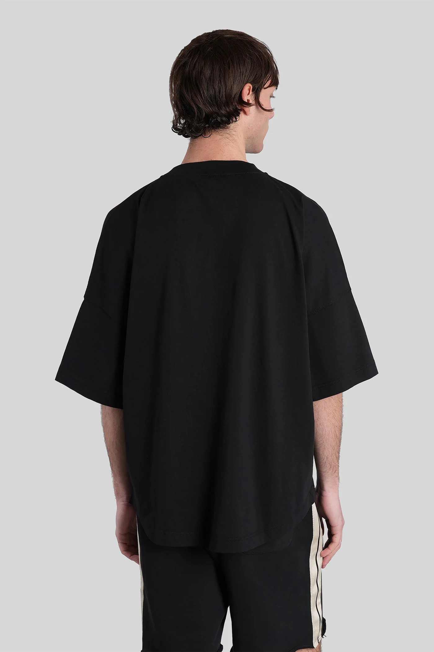 T-Shirt in black cotton - Image 3