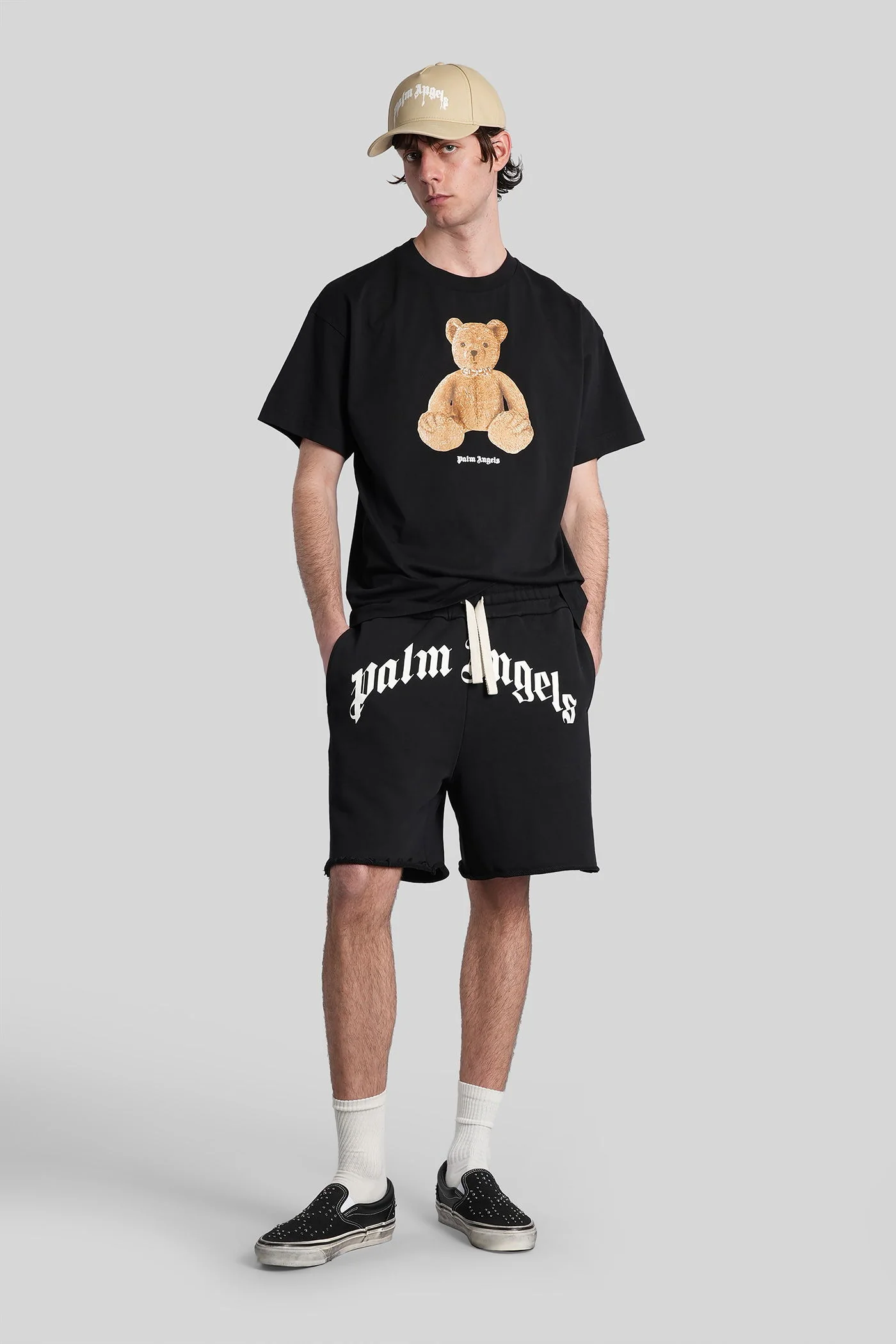T-Shirt in black cotton - Image 2