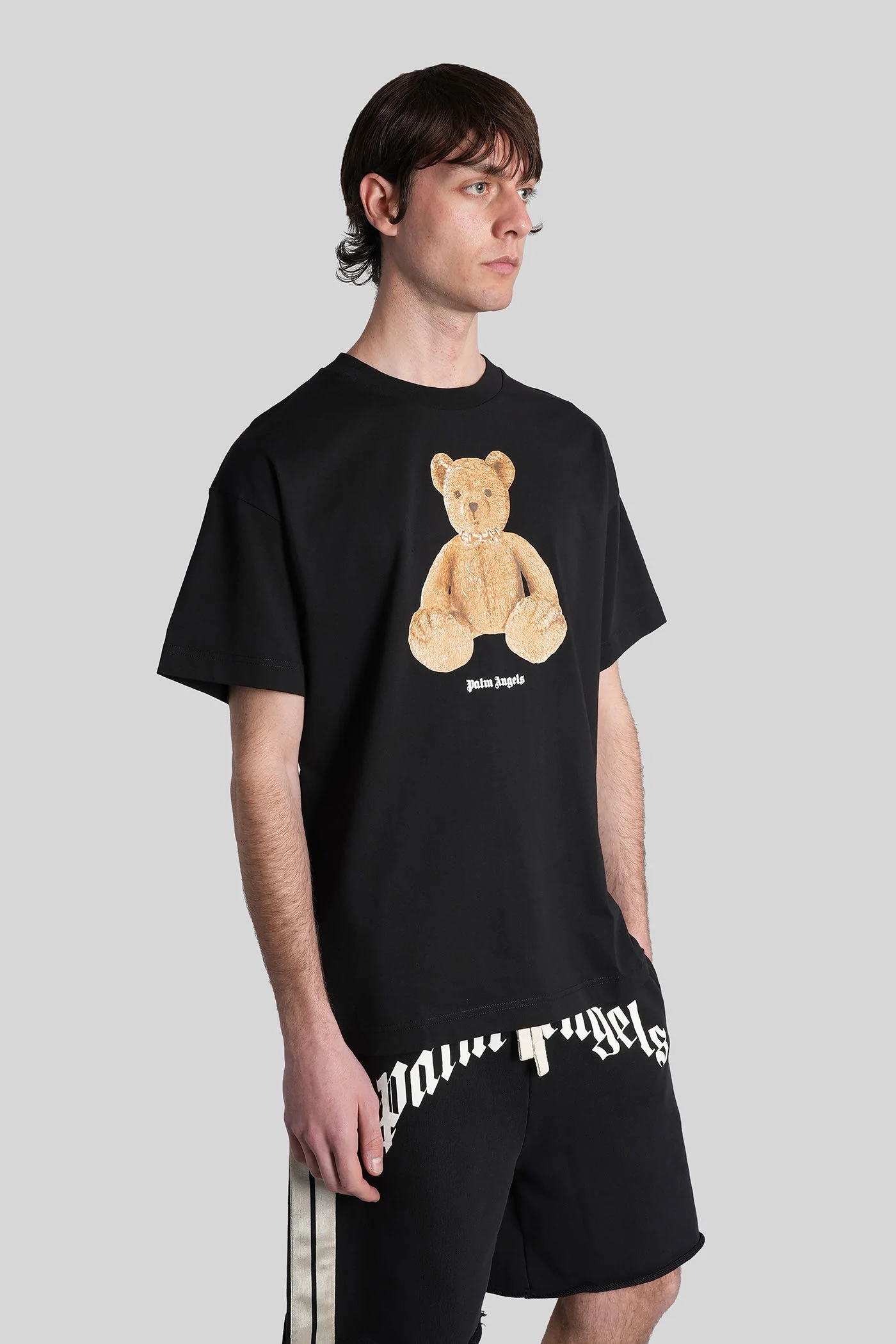 T-Shirt in black cotton - Image 4