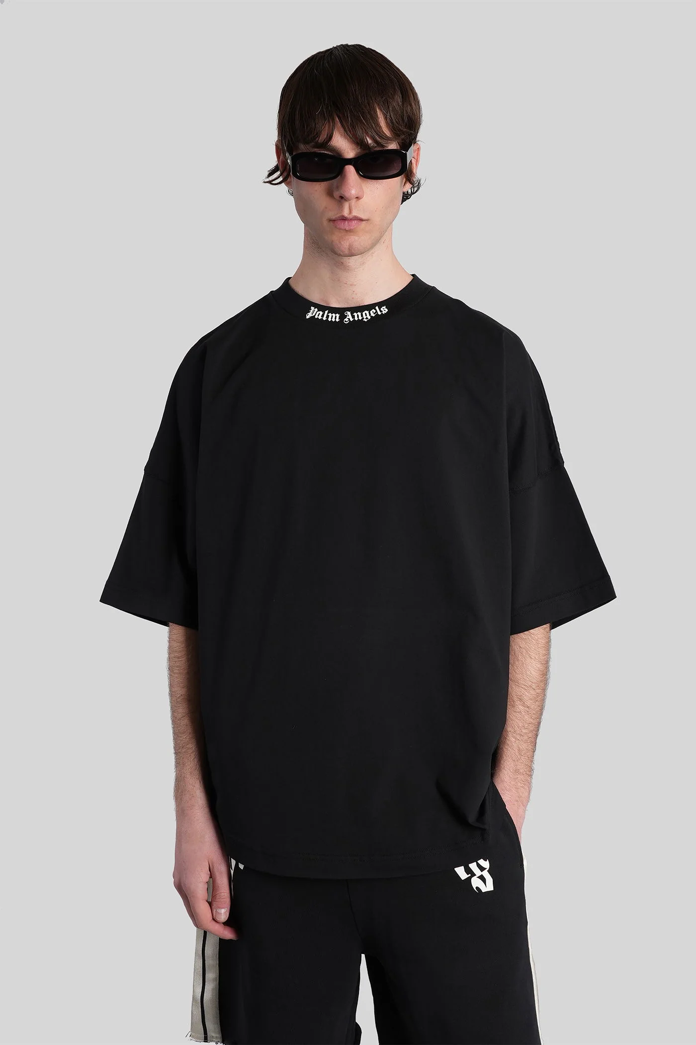 T-Shirt in black cotton