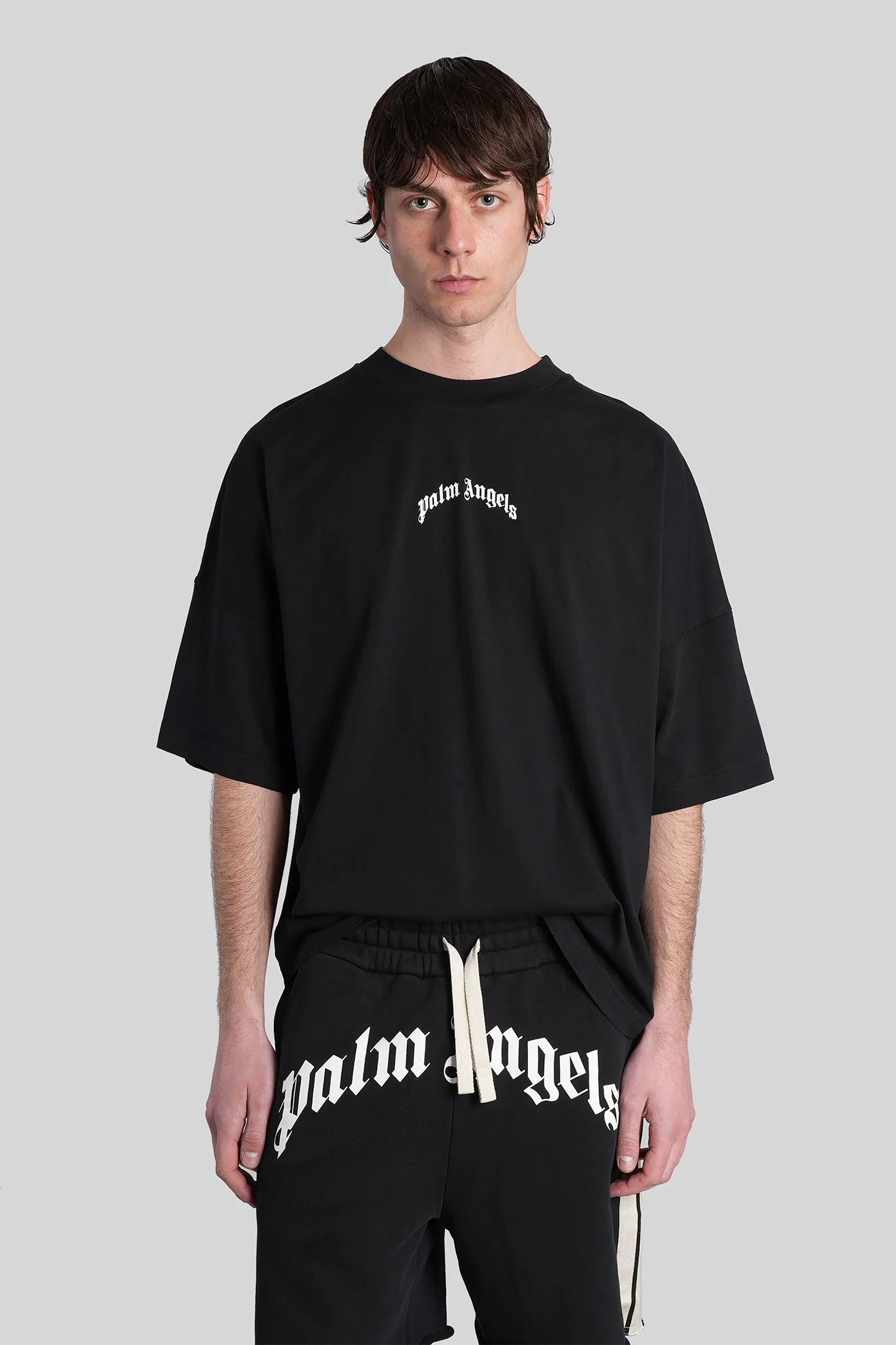 T-Shirt in black cotton
