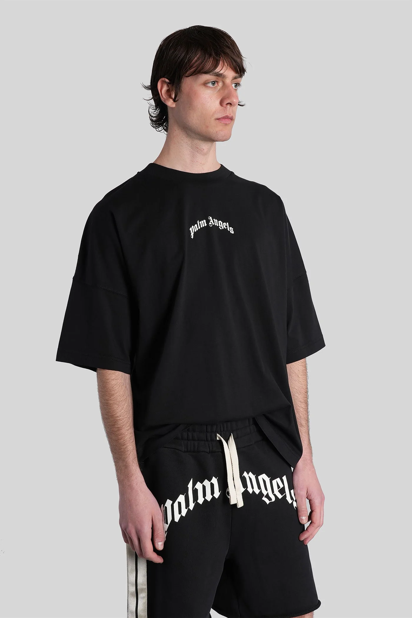 T-Shirt in black cotton - Image 4