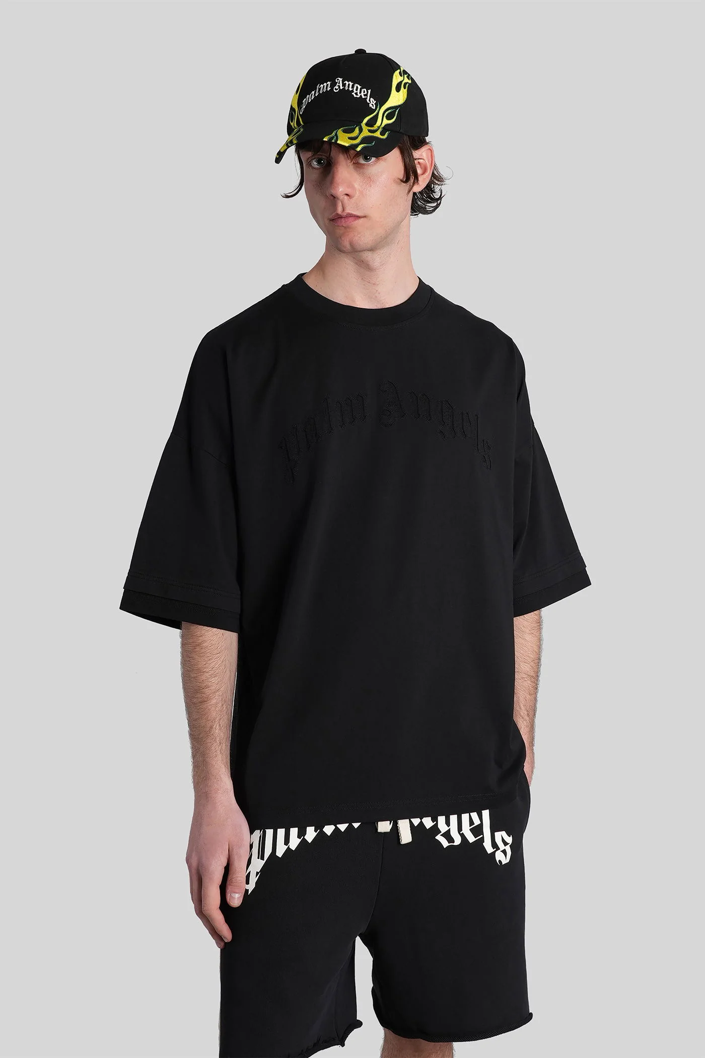 T-Shirt in black cotton