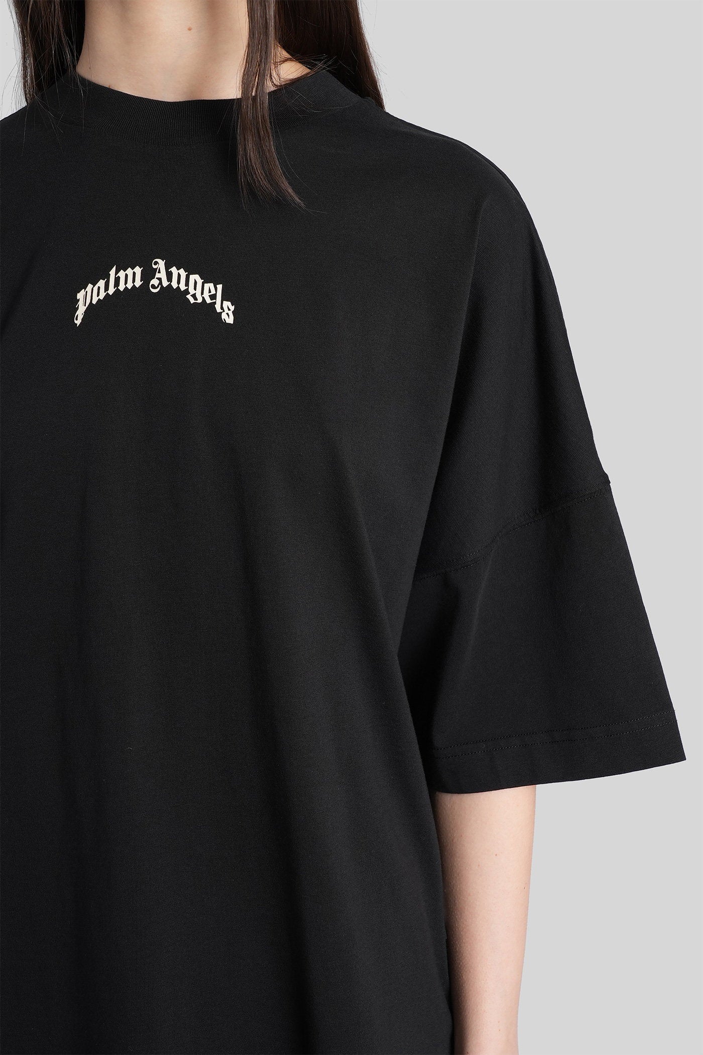 T-Shirt in black cotton - Image 5
