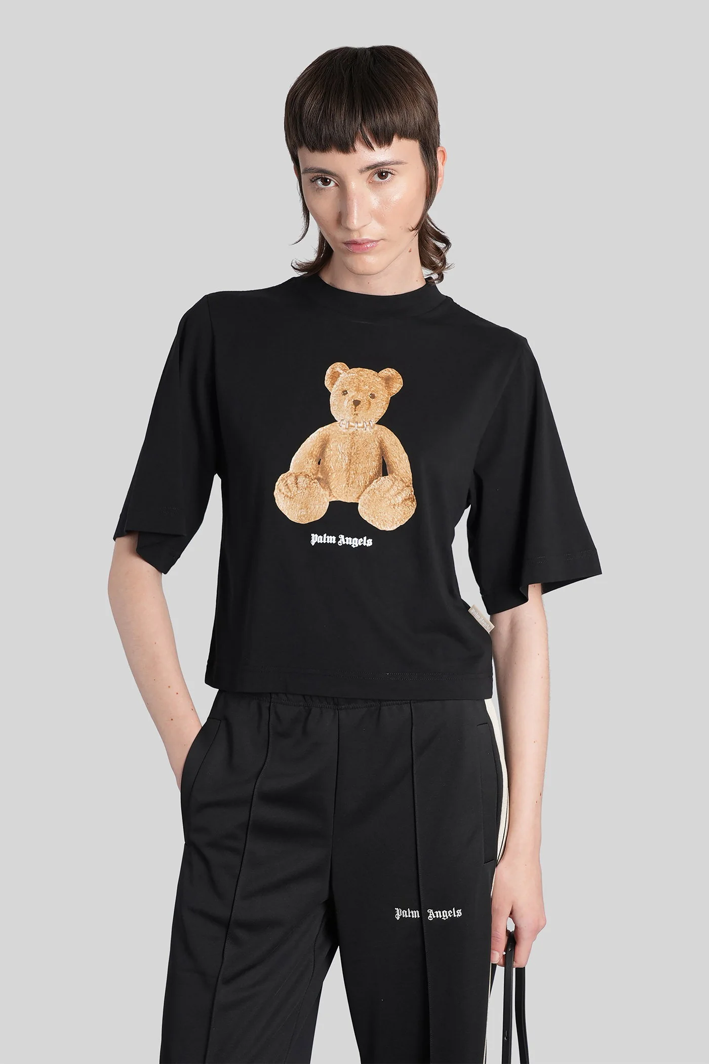 T-Shirt in black cotton