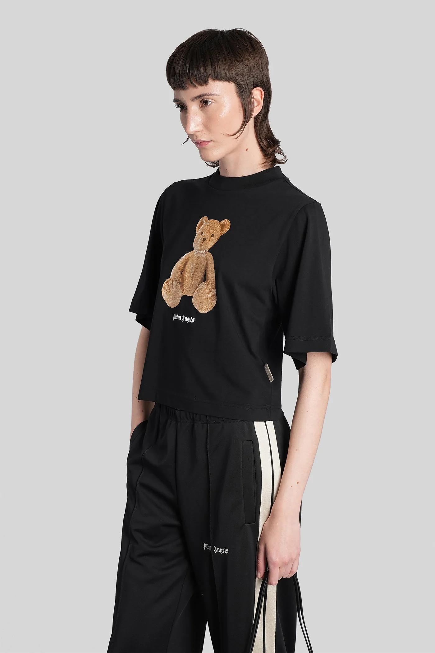 T-Shirt in black cotton - Image 4