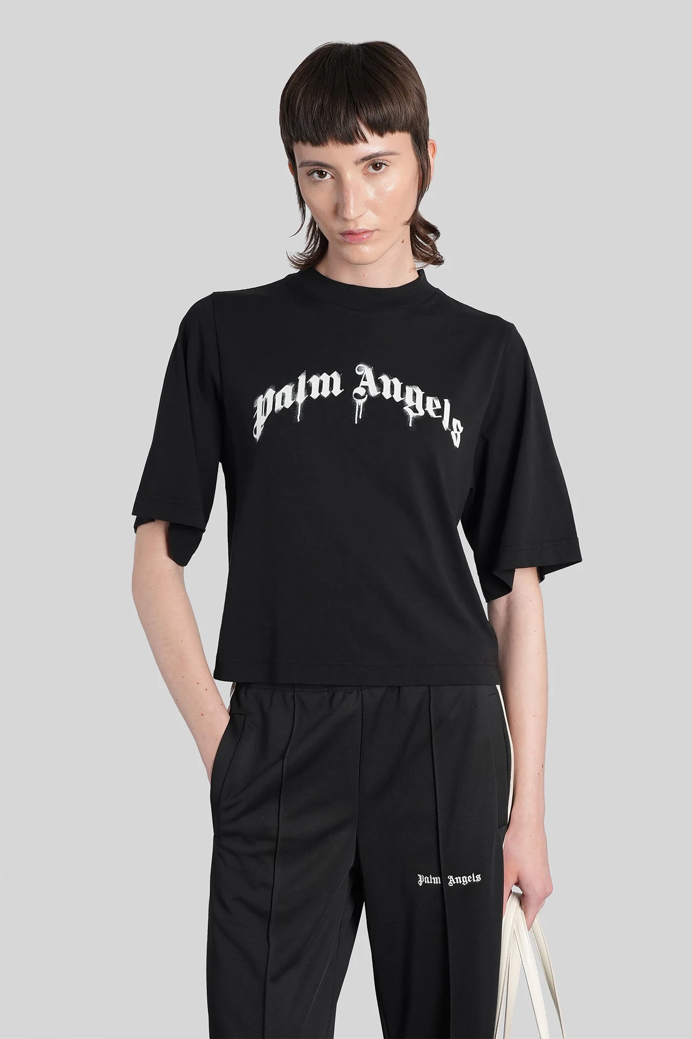 T-Shirt in black cotton
