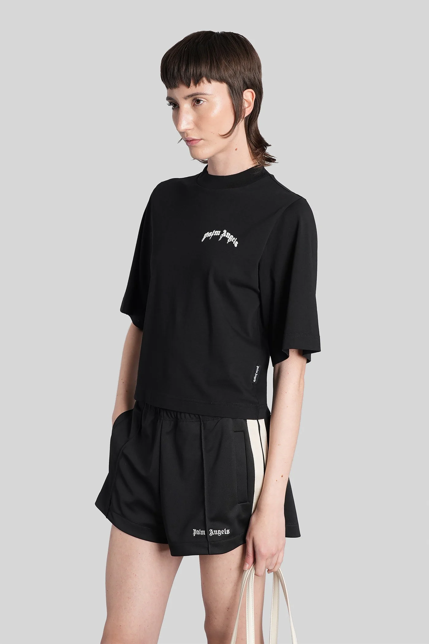 T-Shirt in black cotton - Image 4