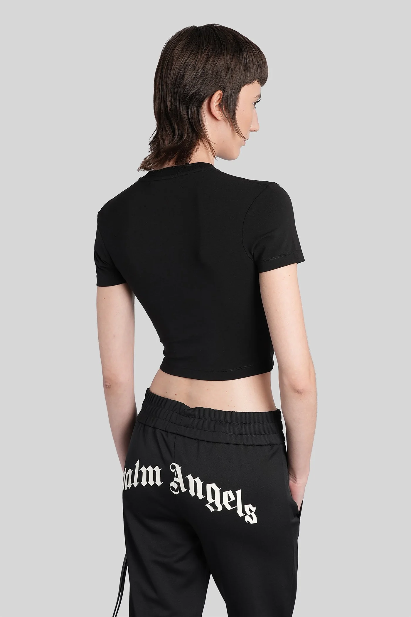 T-Shirt in black cotton - Image 3