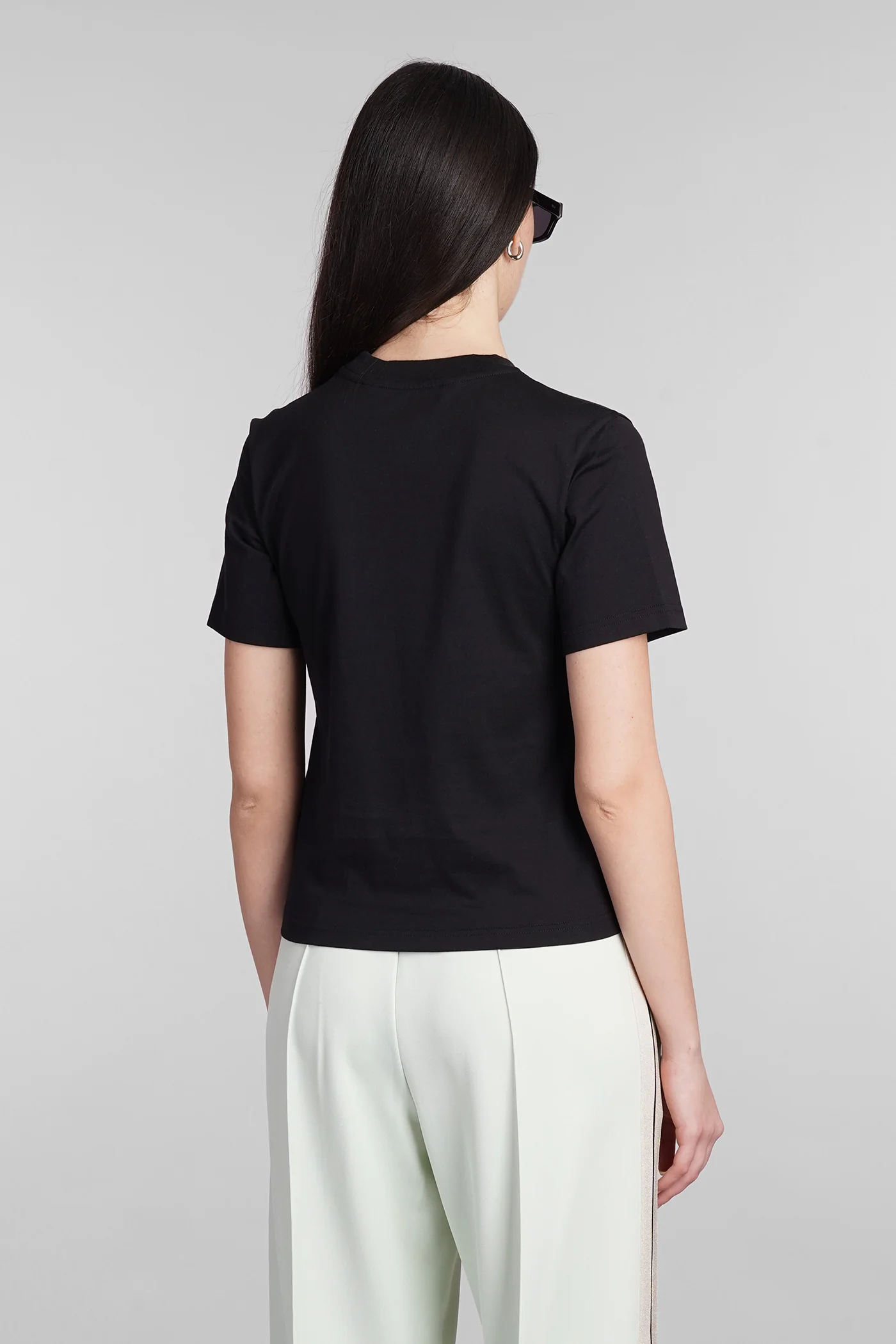 T-Shirt in black cotton - Image 3