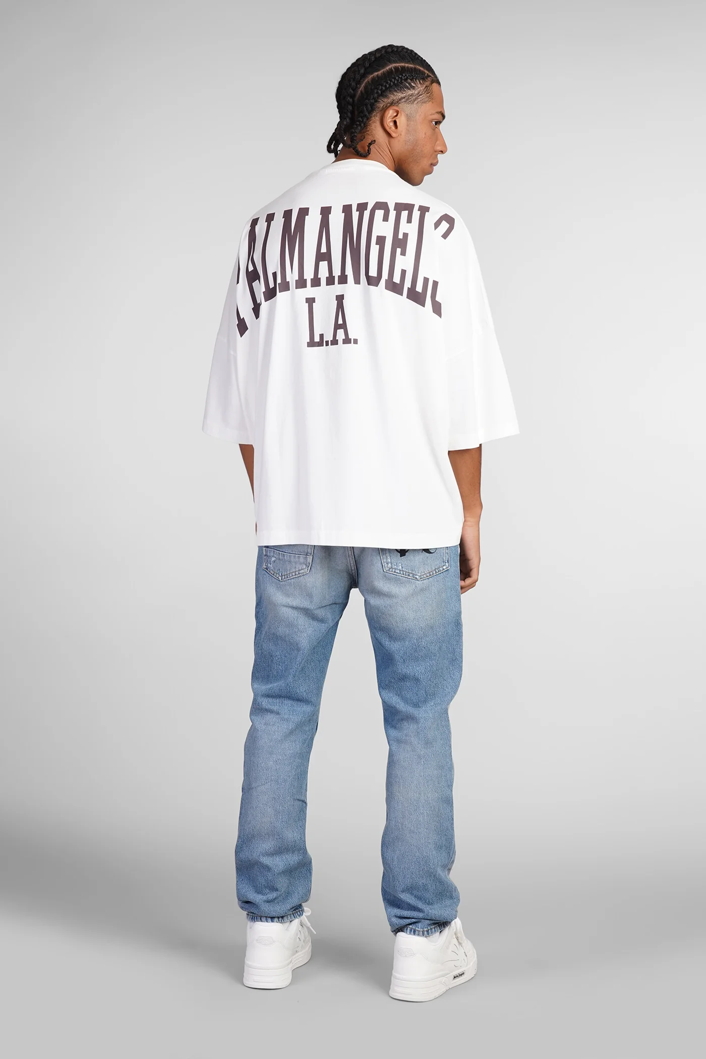T-Shirt in white chiffon - Image 2