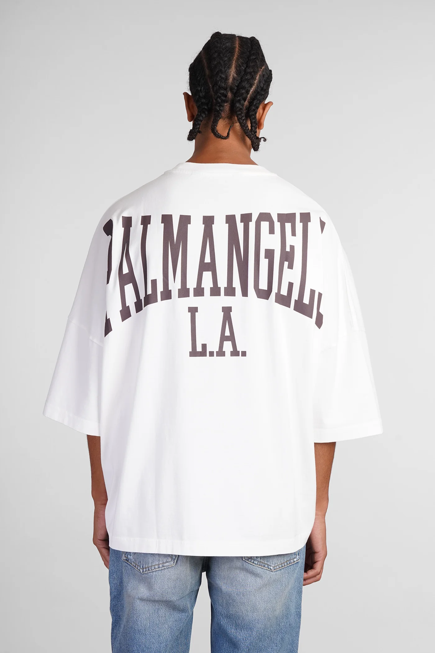 T-Shirt in white chiffon - Image 3