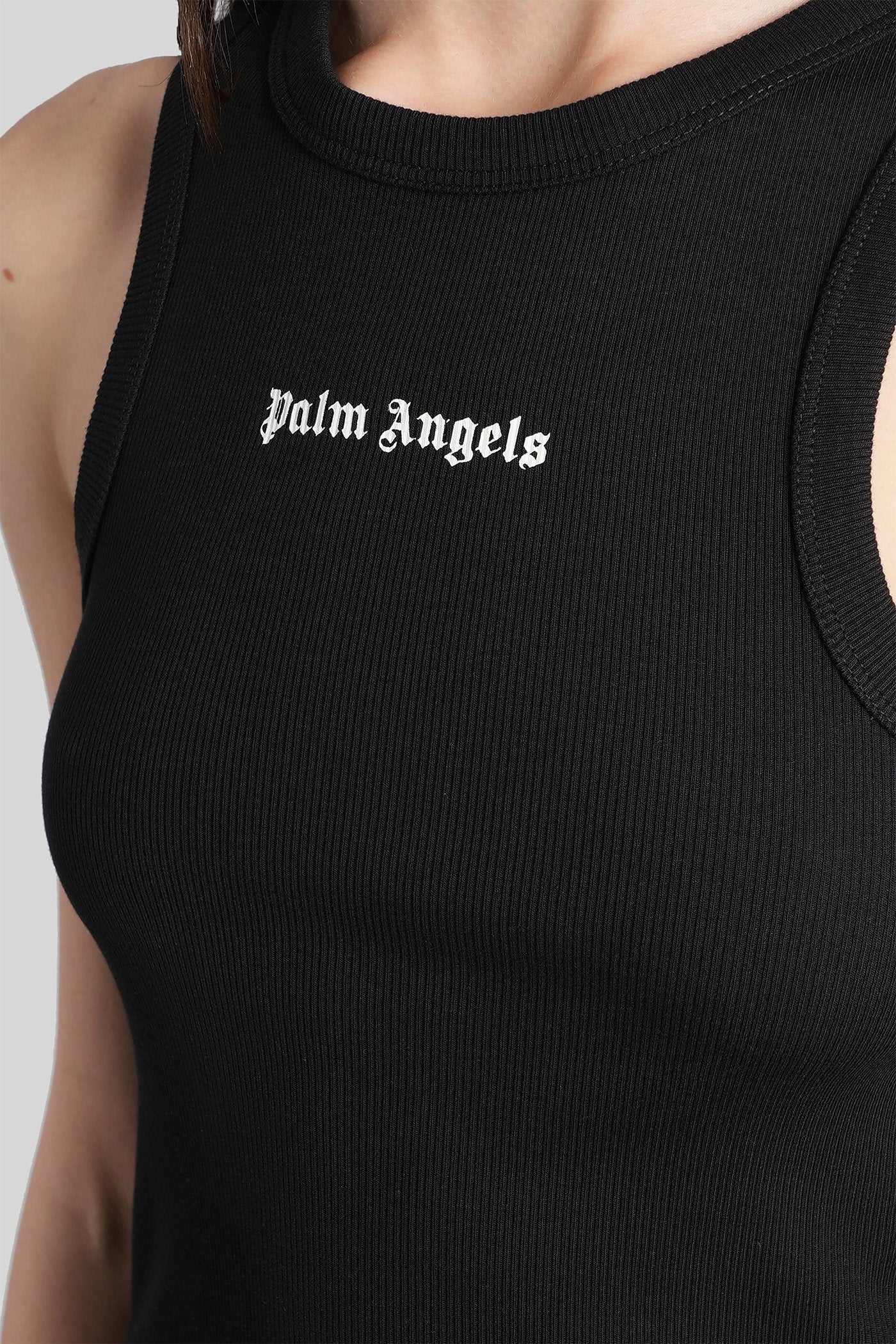 tank Top in black cotton - Image 5