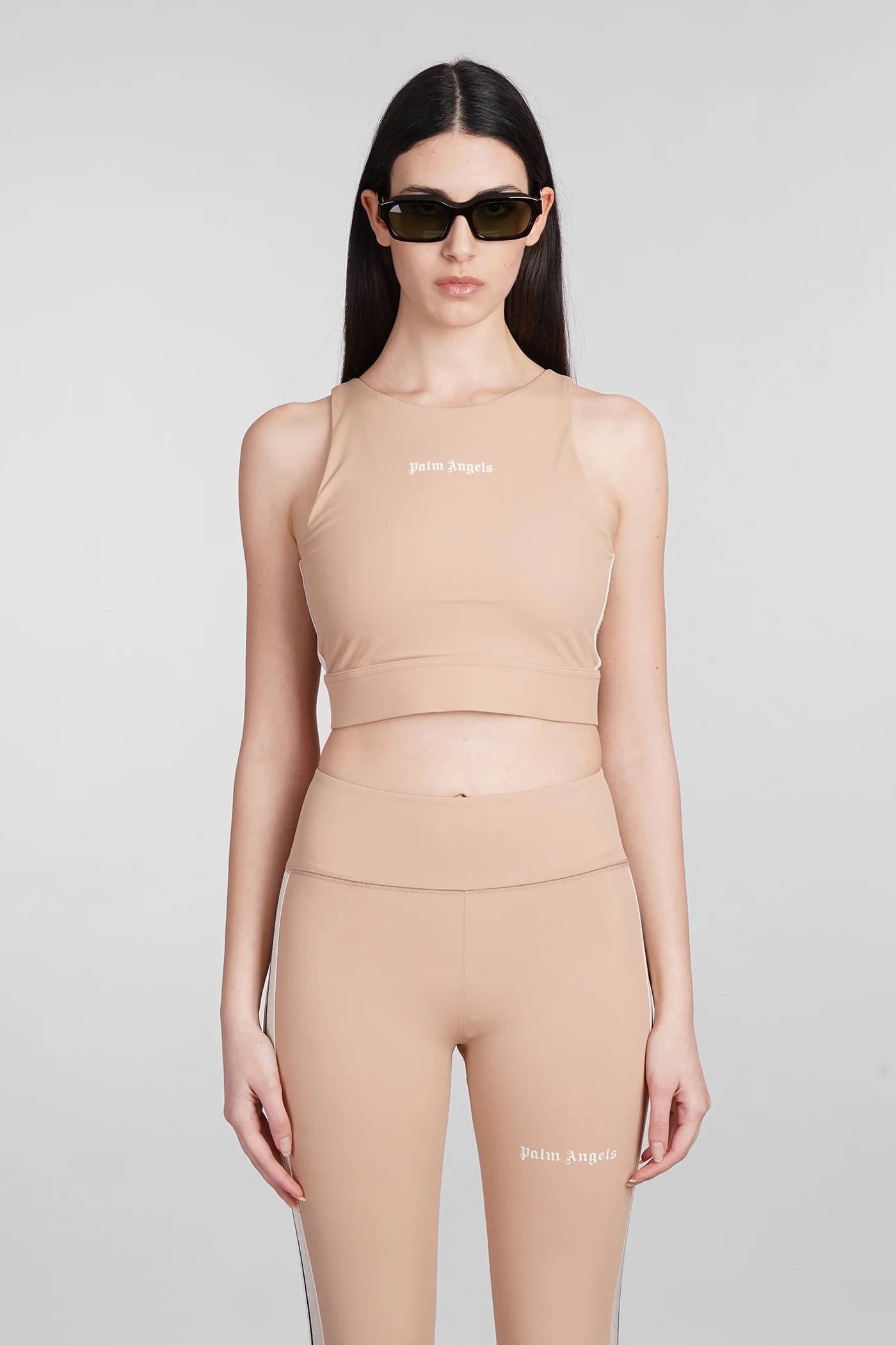 Topwear in rose-pink polyamide