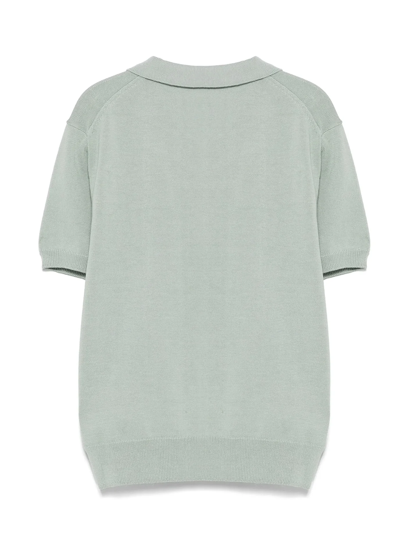 Polo in green cotton - Image 2