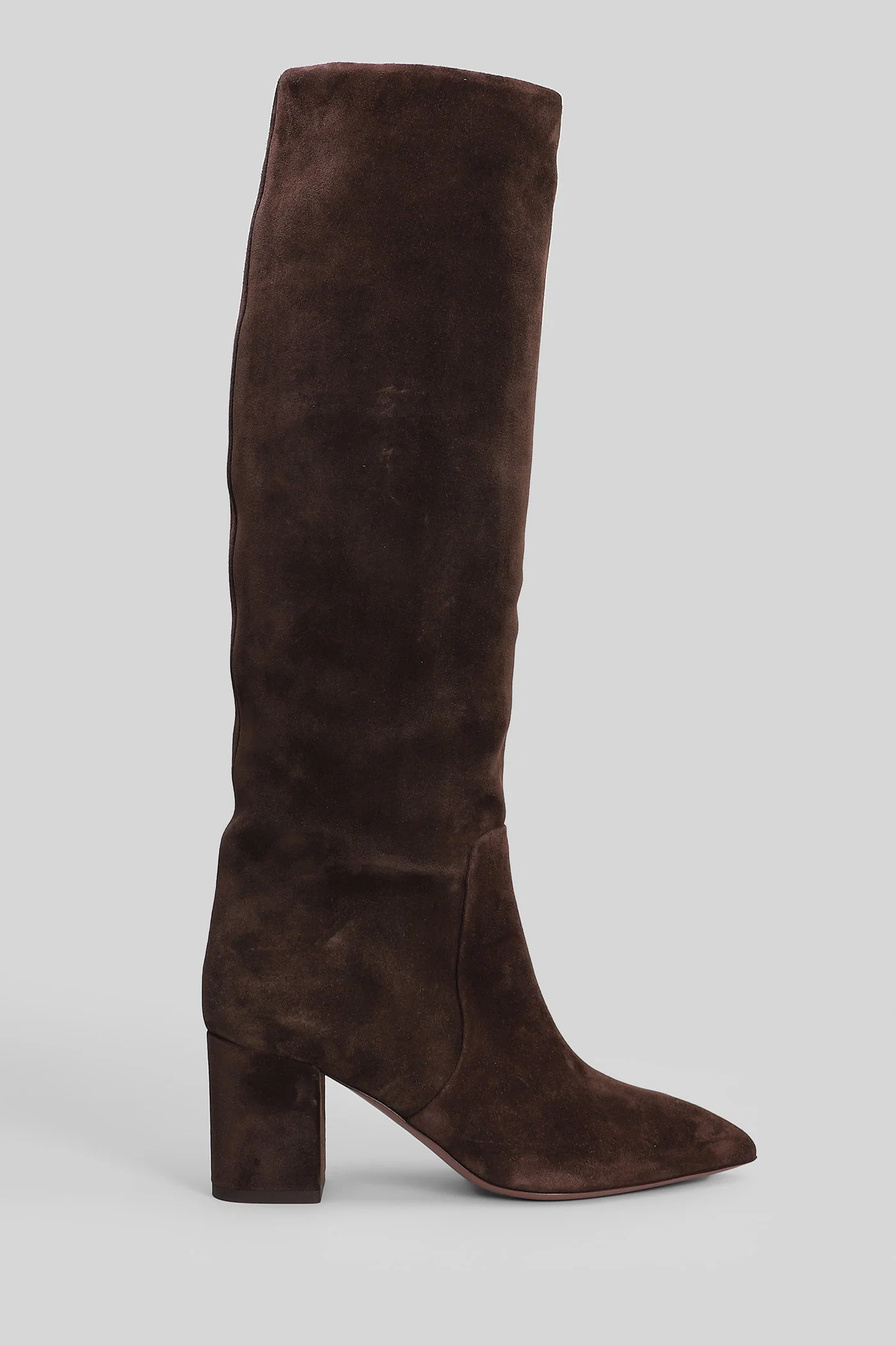 Anja Boot 70 High heels boots in brown suede