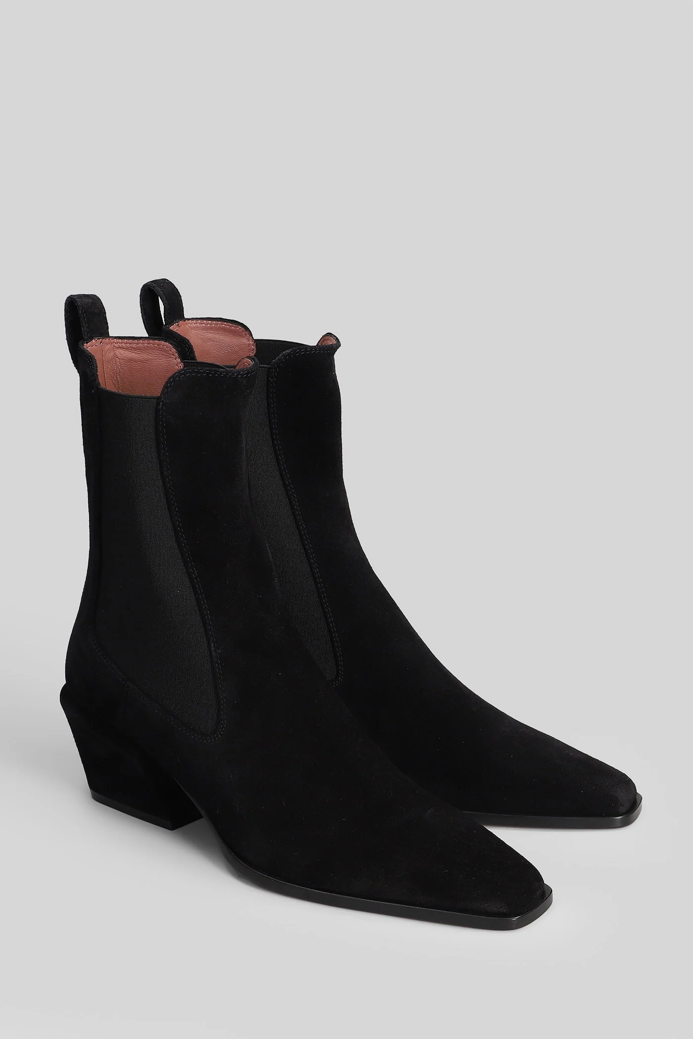 Bettina Ankle 50 texan Ankle boots in black suede - Image 2
