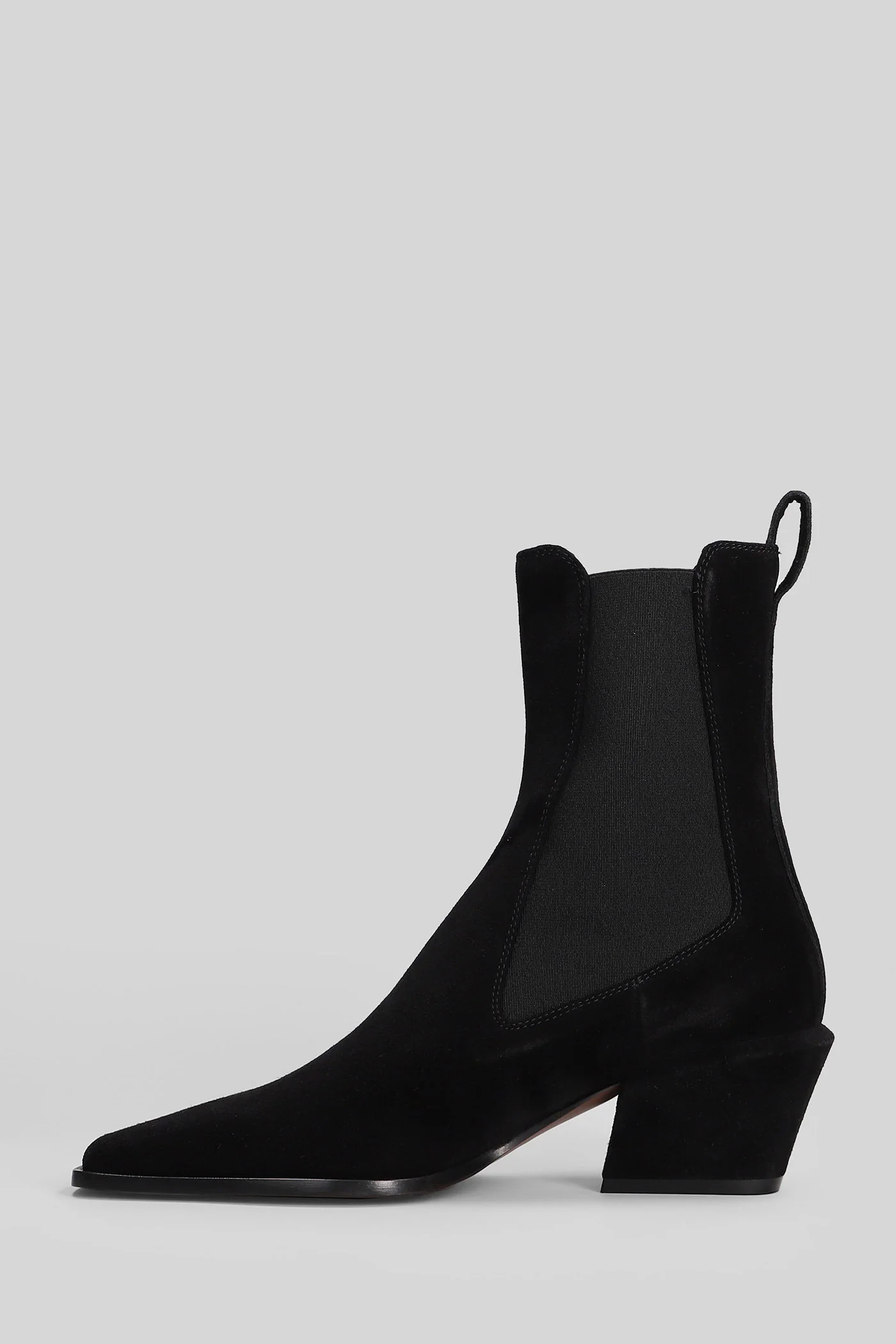 Bettina Ankle 50 texan Ankle boots in black suede - Image 3