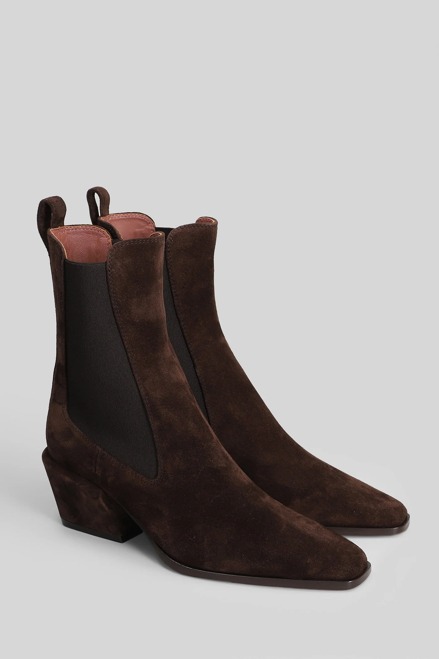 Bettina Ankle 50 texan Ankle boots in brown suede - Image 2