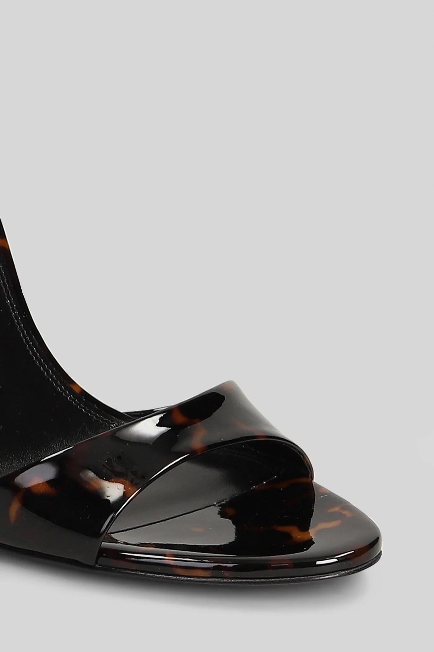 Lidia Mule  in brown patent leather - Image 5