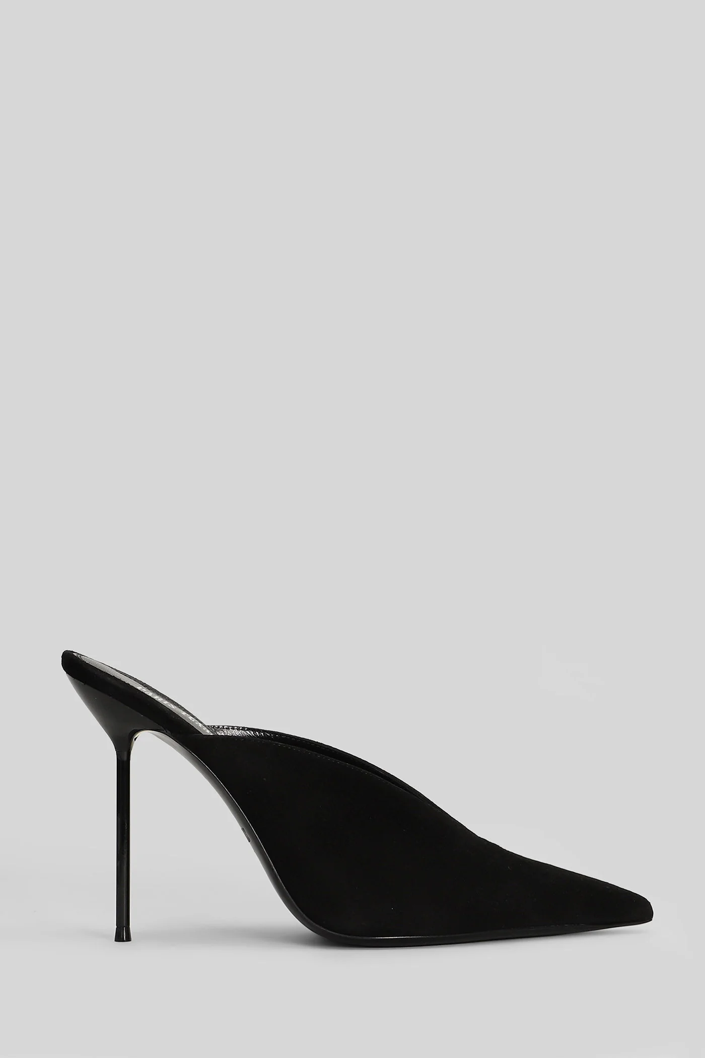 Lidia sabot in black suede