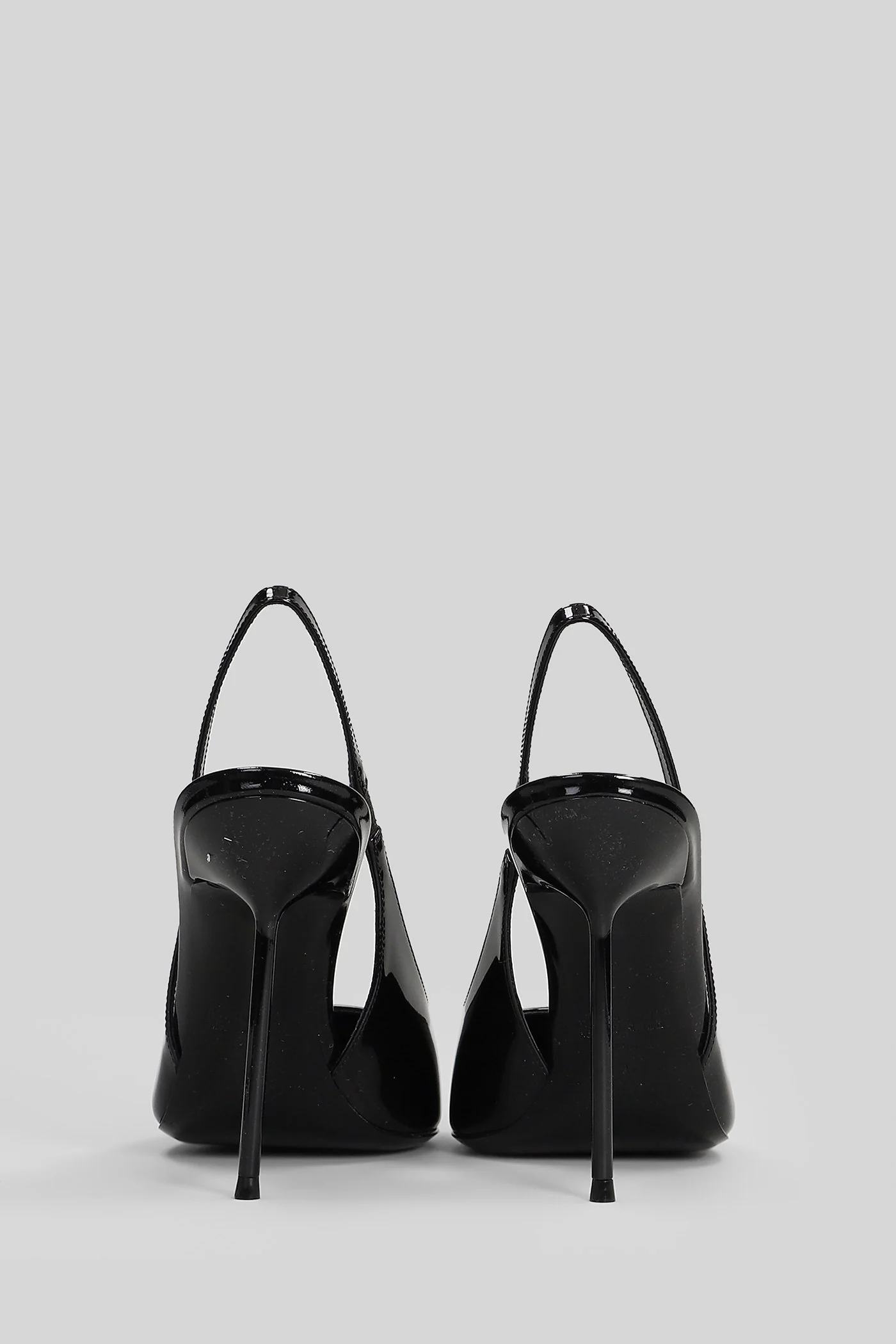 Lidia Slingback Pumps in black patent leather - Image 4