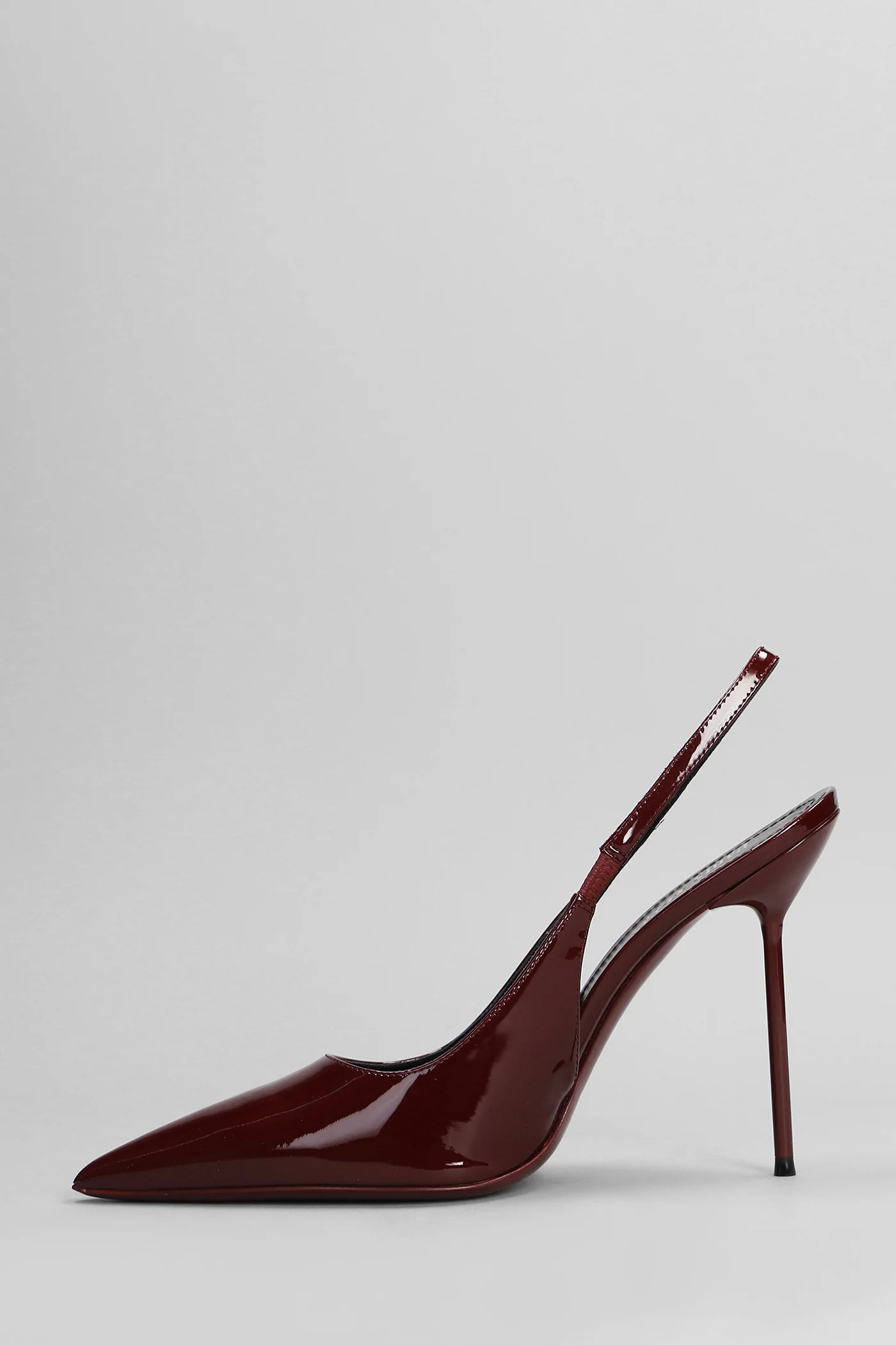 Lidia Slingback Pumps in bordeaux patent leather - Image 3