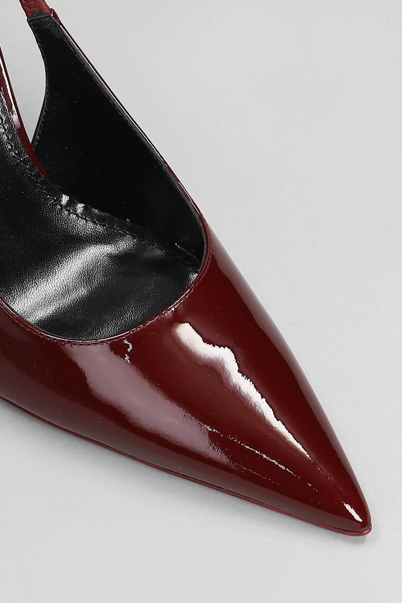 Lidia Slingback Pumps in bordeaux patent leather - Image 5